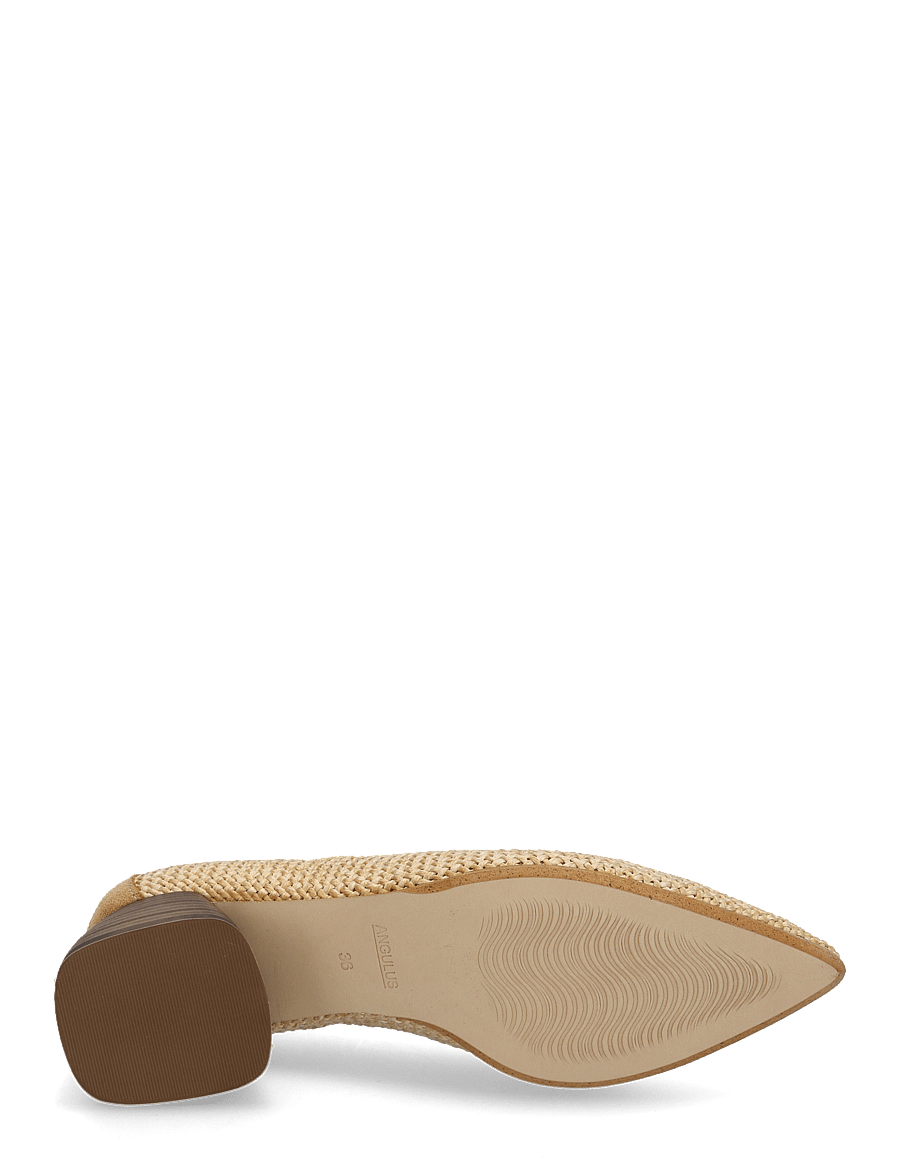 ANGULUS - Pump - pumps - 3611/2740 corn raffia/camel - 4