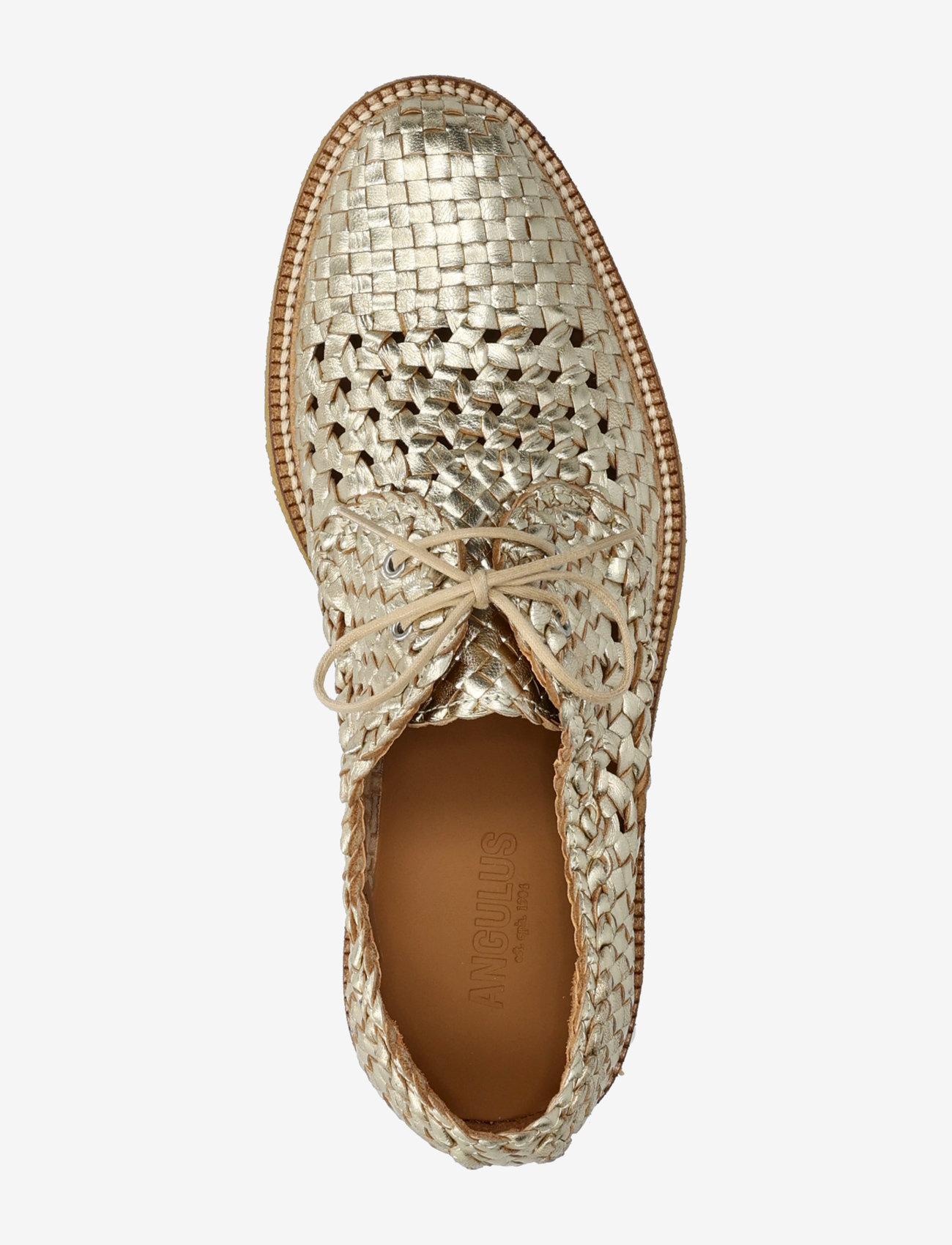 ANGULUS - Shoes - flat - with lace - snøresko - 3612 gold braid - 3