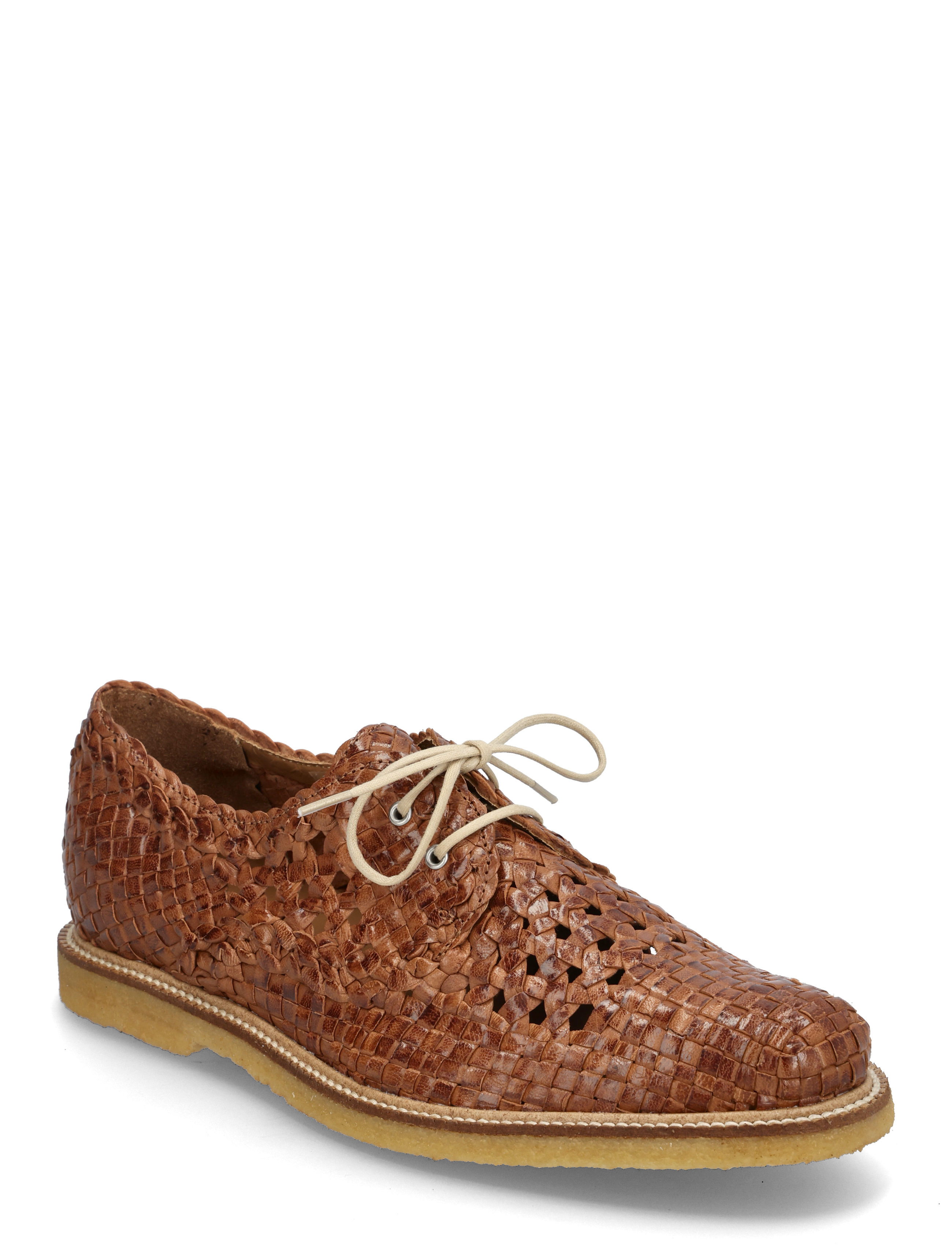 ANGULUS Schuhe Flat With Lace, 39-26.2 cm, Flats, Braun - Laced Schuhe, Frauen