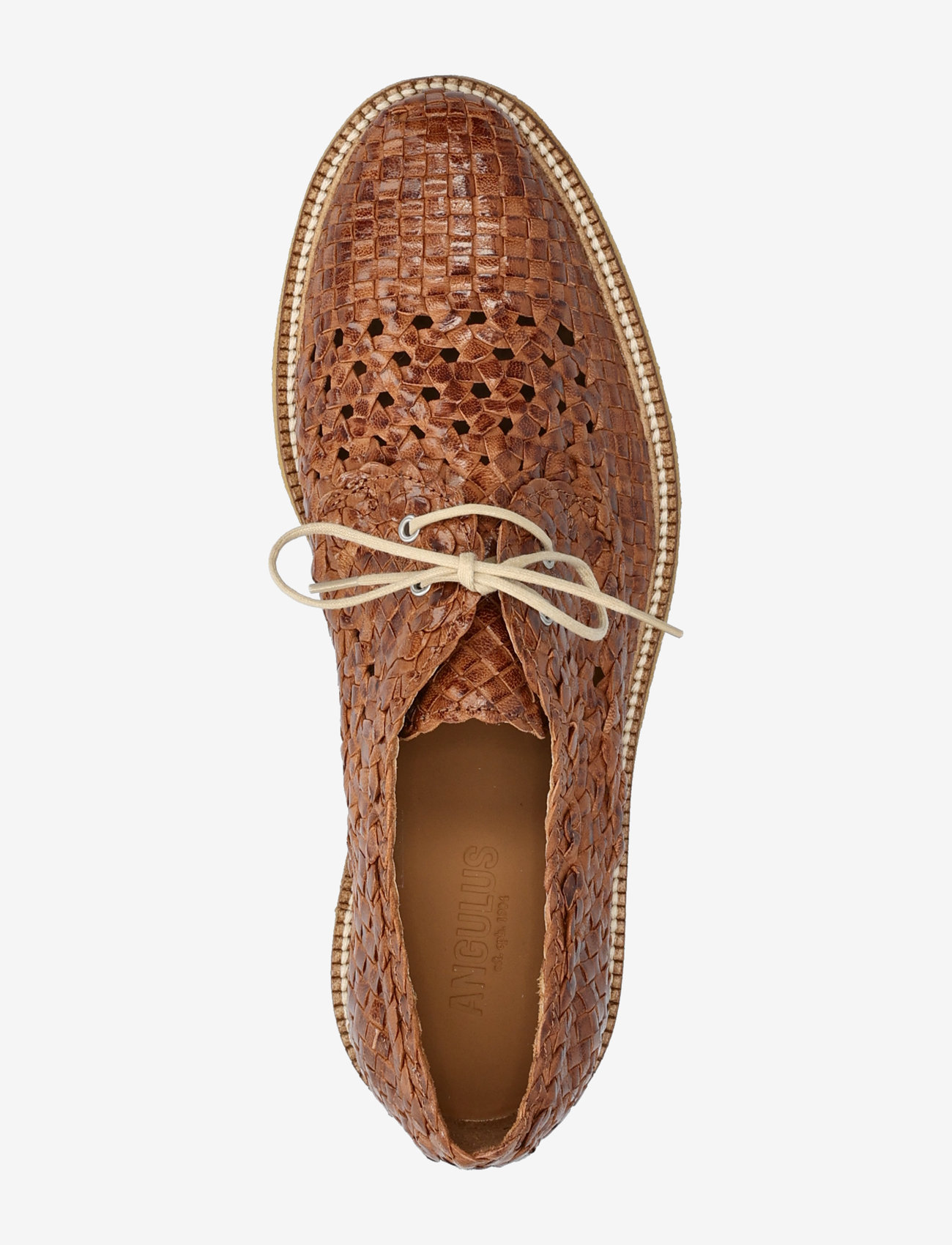 ANGULUS - Shoes - flat - with lace - modetrender - 3614 tan braid - 3