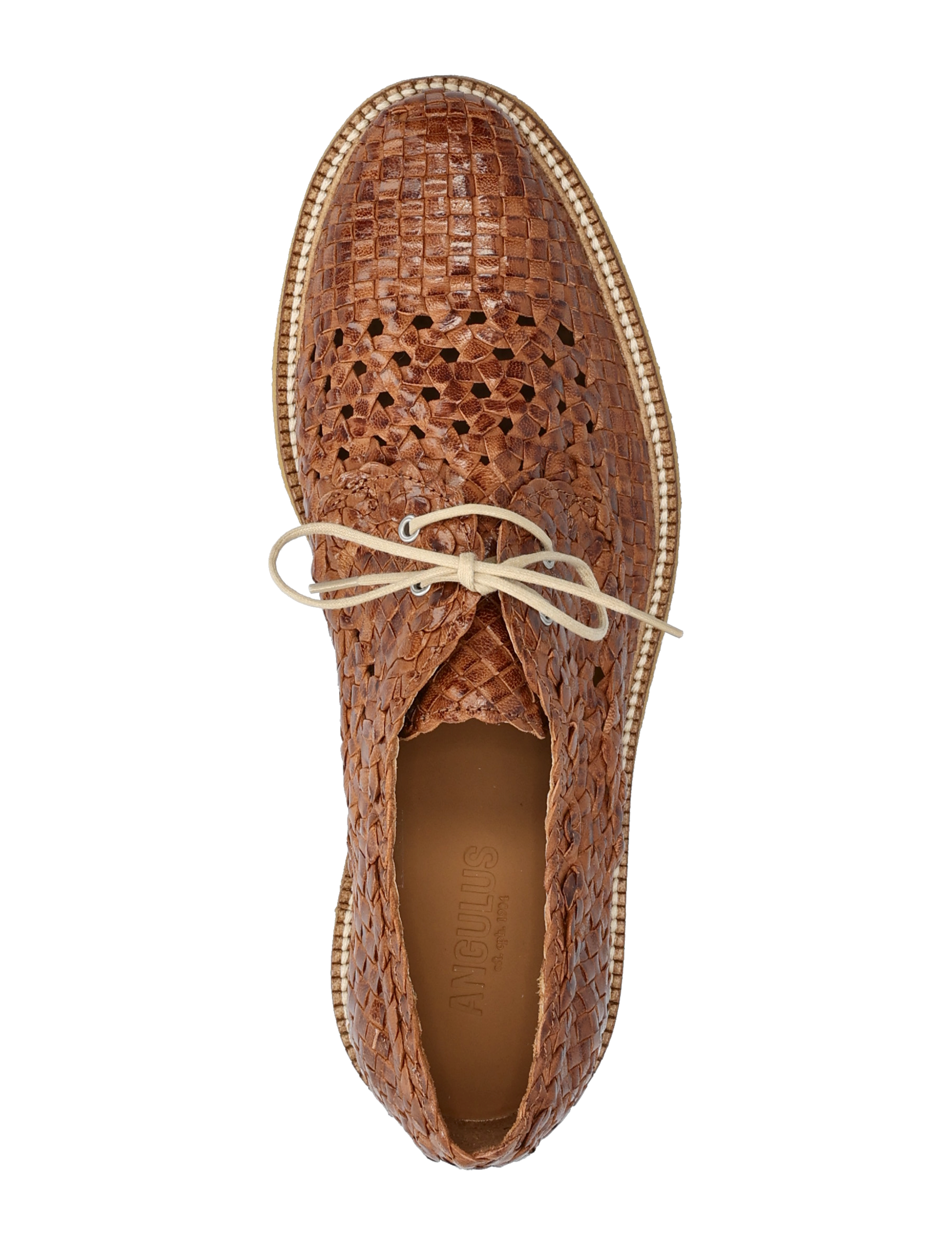 ANGULUS - Shoes - flat - with lace - modetrender - 3614 tan braid - 3