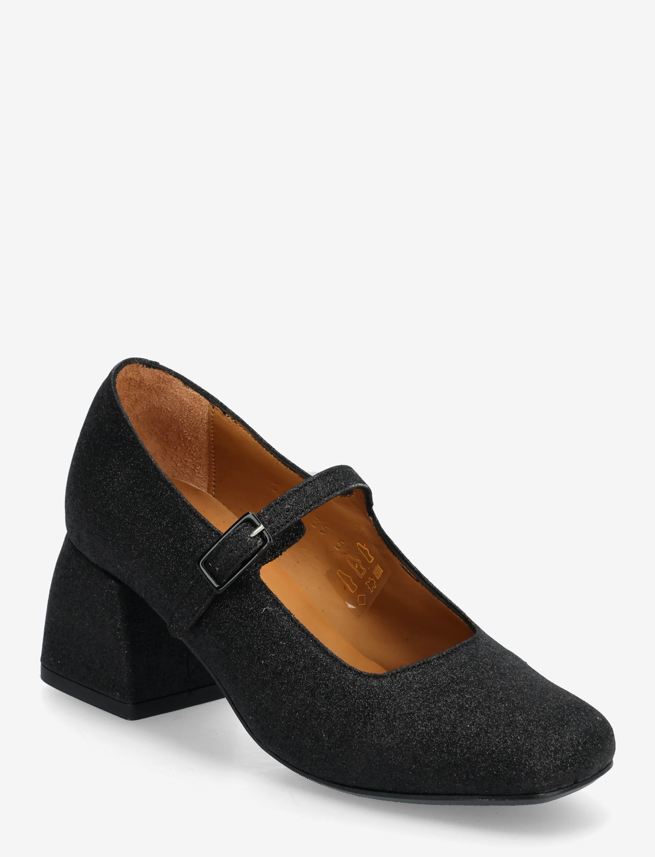 ANGULUS - Shoes - heel - with buckle - særlige begivenheder - 3605 black fine glitter - 0
