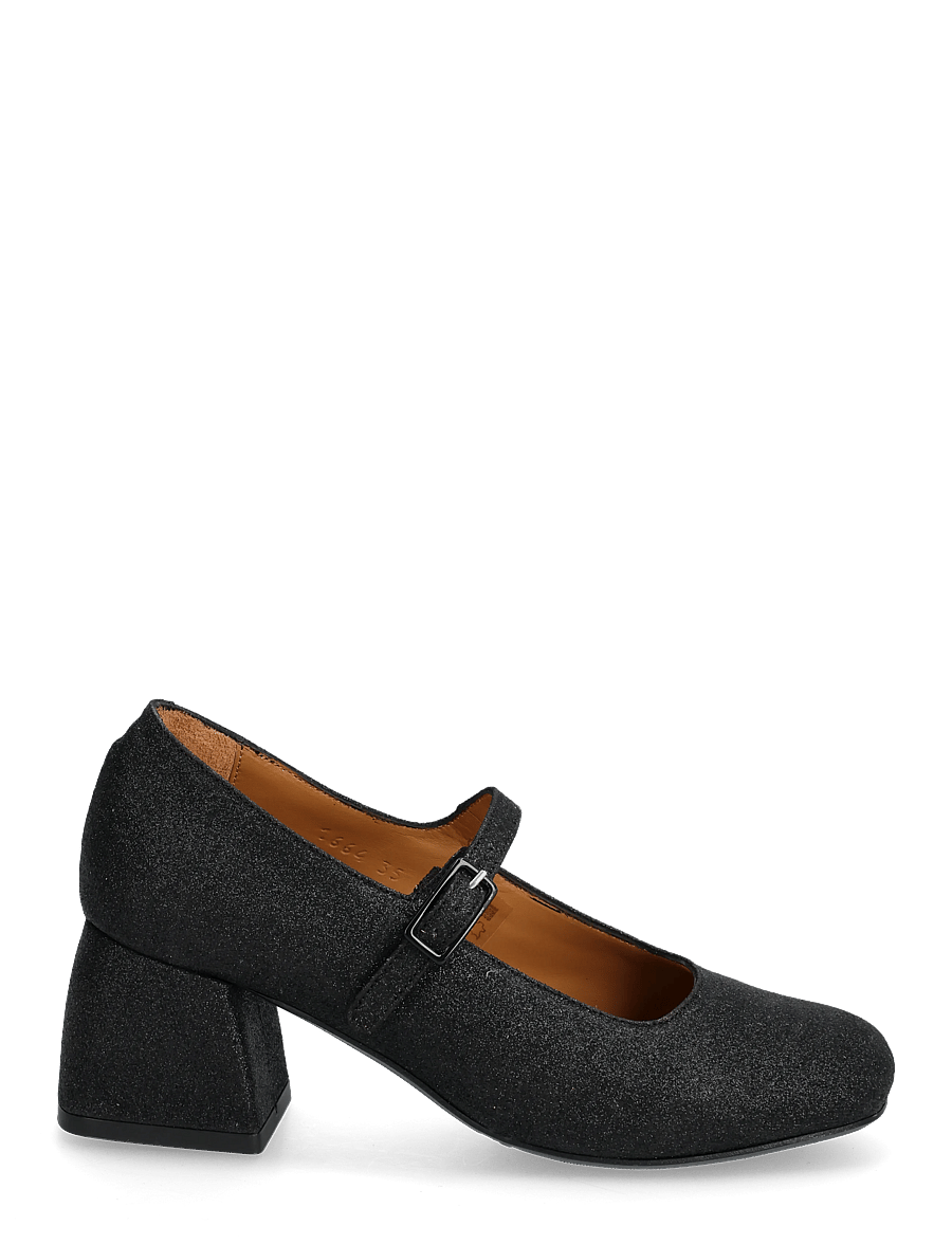 ANGULUS - Shoes - heel - with buckle - særlige begivenheder - 3605 black fine glitter - 1