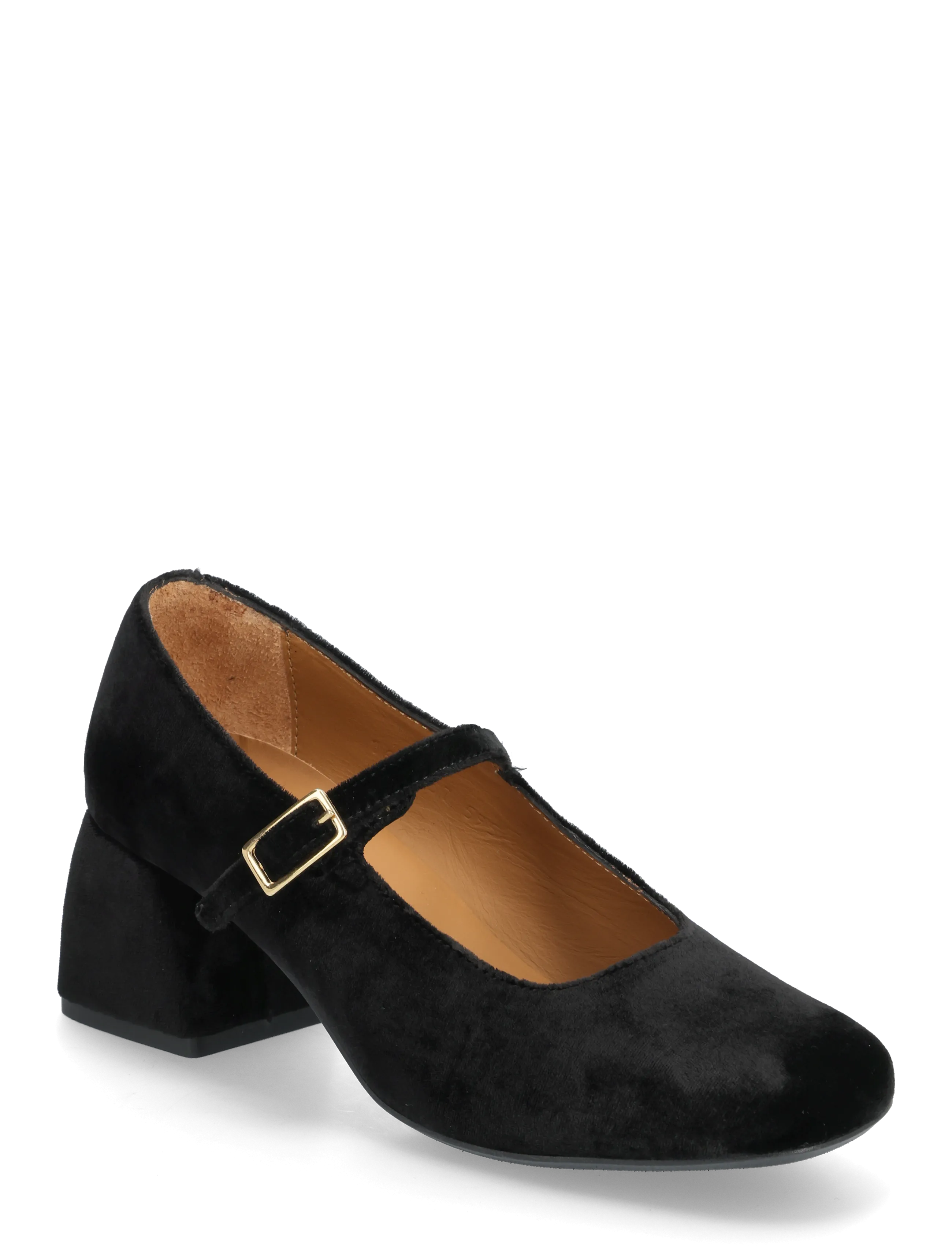 ANGULUS Shoes Heel With Buckle, Kvinder, Mary Jane Sko, Sort, Str: 40
