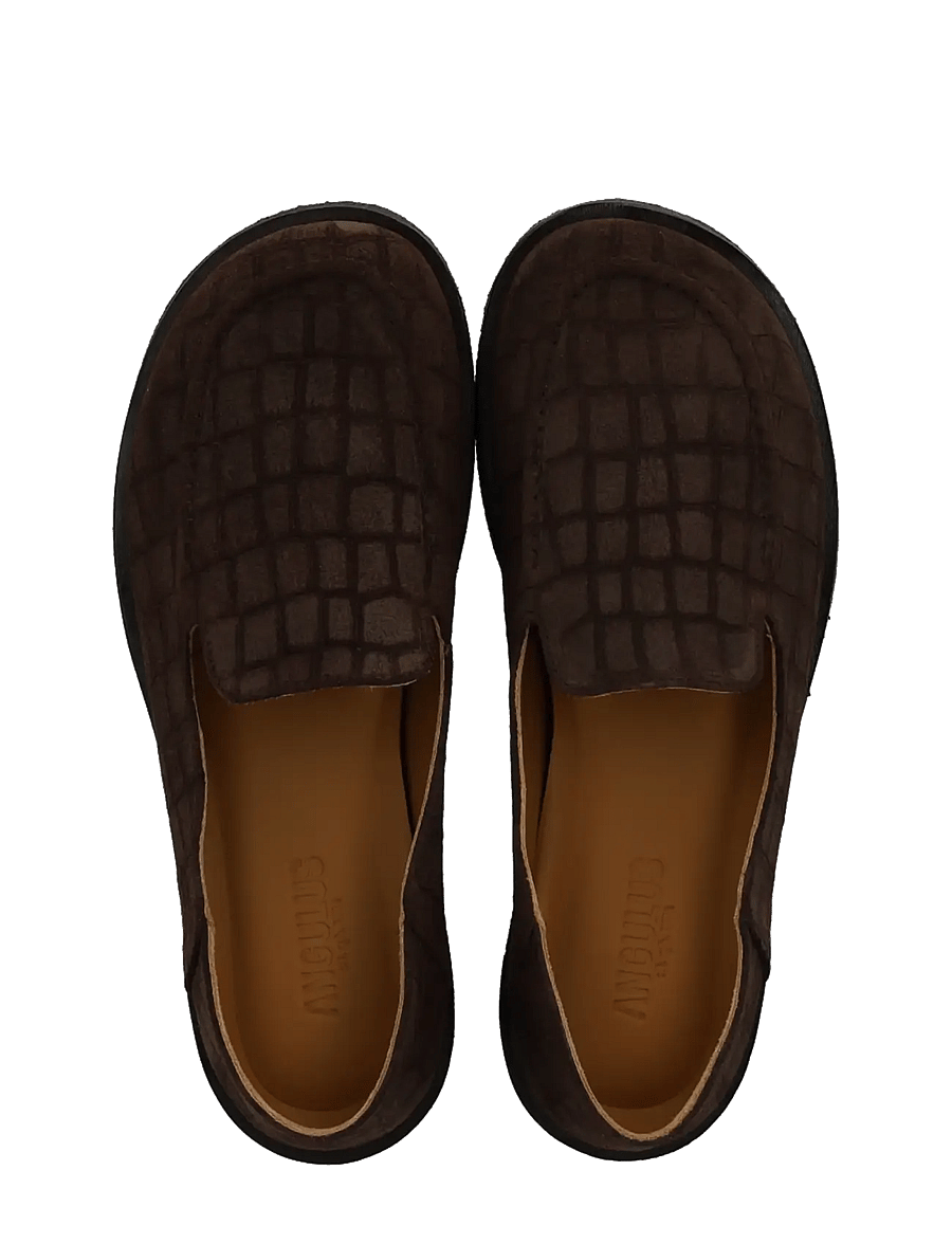 ANGULUS - Loafer - modetrender - 4640 dark brown croco - 3