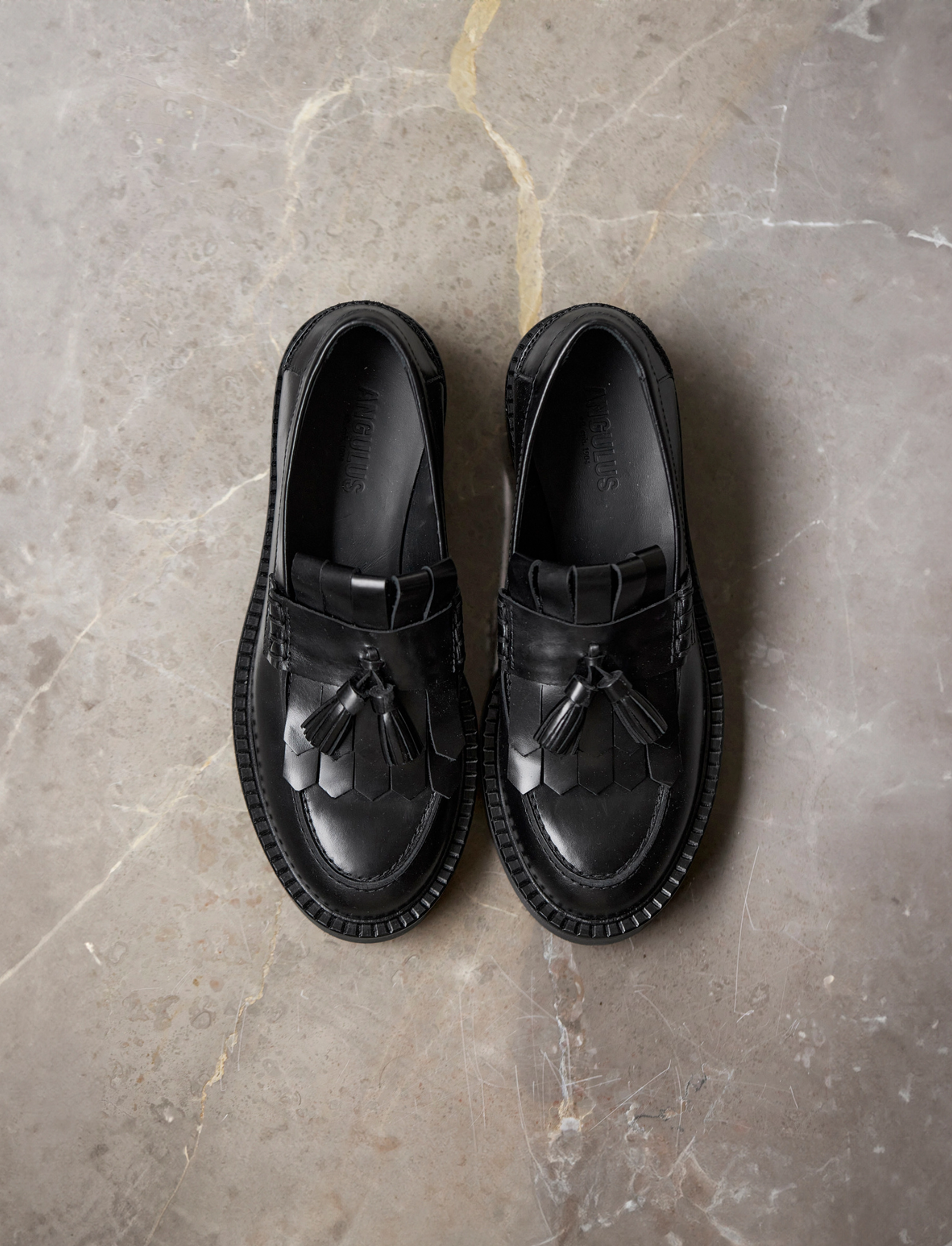 ANGULUS Loafer, 39, Schuhe, Schwarz - Flat Loafers, Frauen
