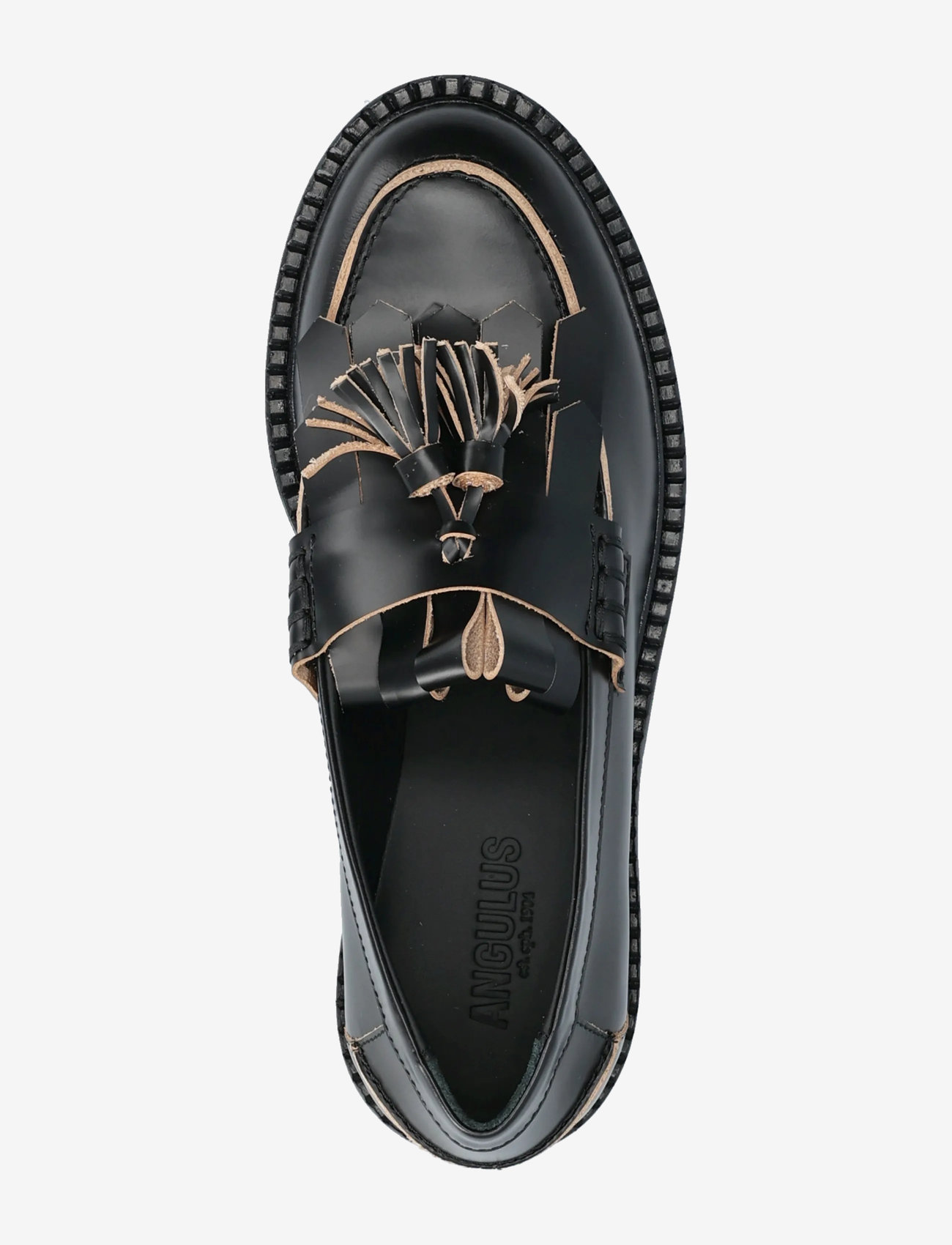 ANGULUS - Loafer - birthday gifts - 2968 black/light brown backsid - 3