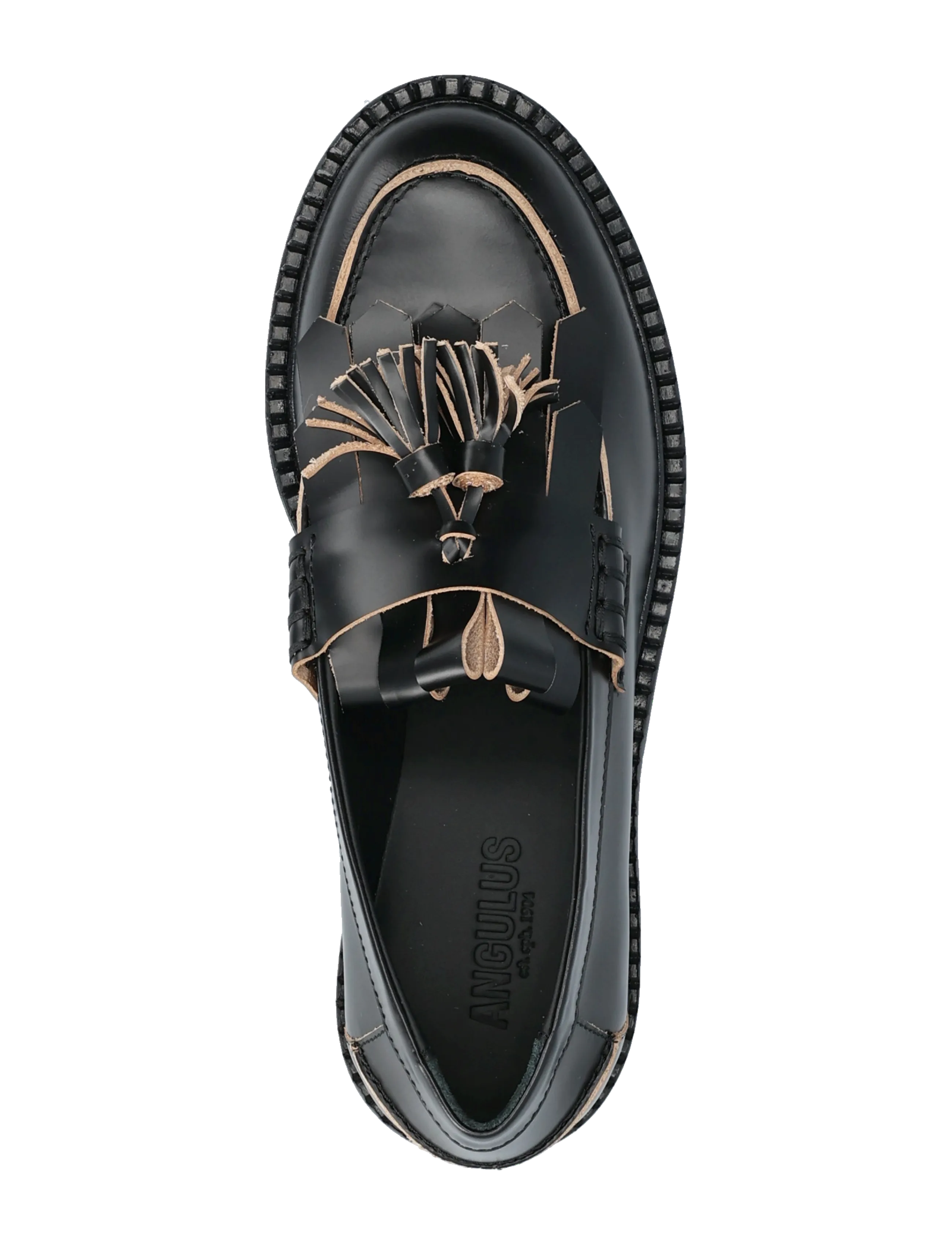 ANGULUS - Loafer - schuhe - 2968 black/light brown backsid - 3