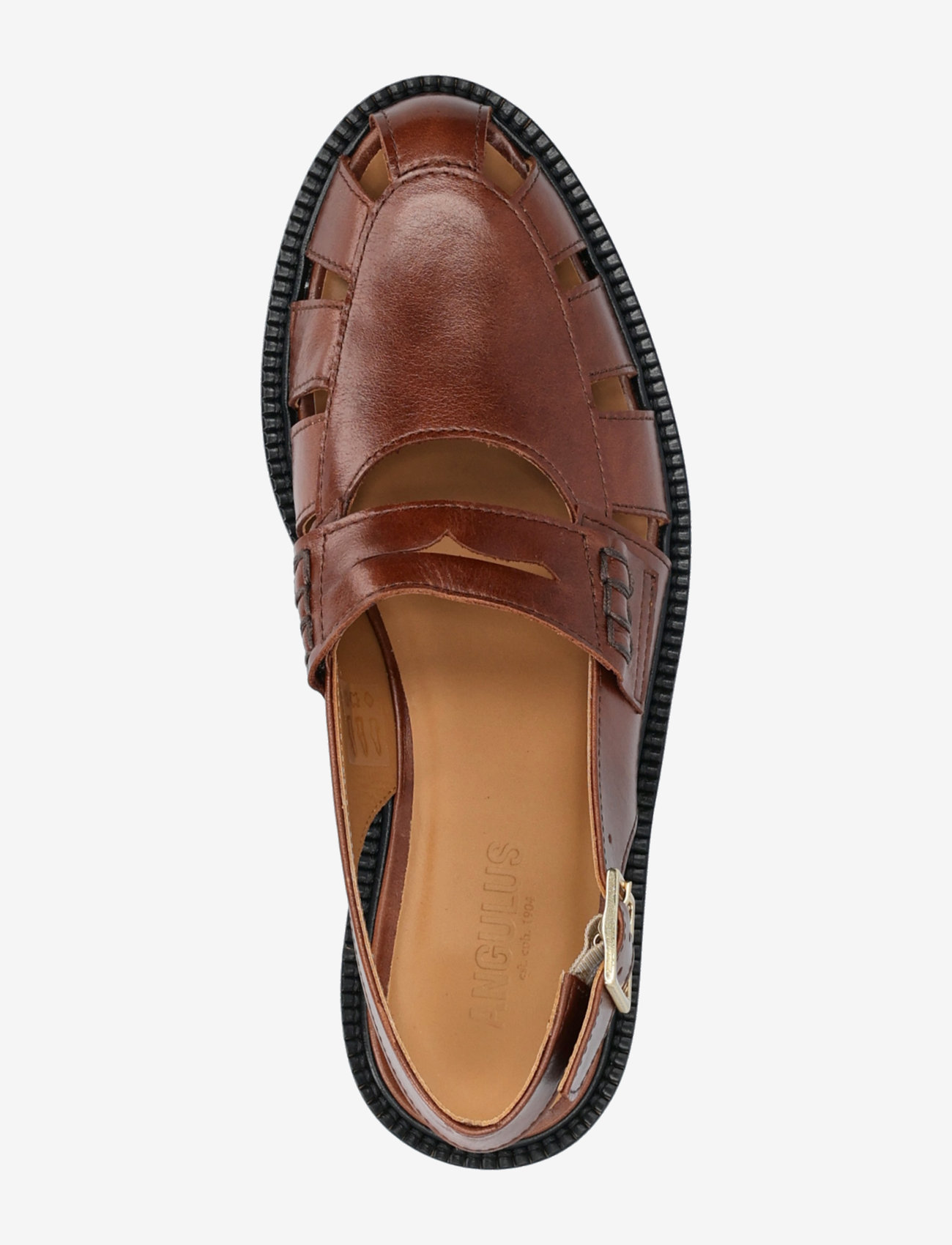 ANGULUS - Loafer - flache sandalen - 1837 brown - 4