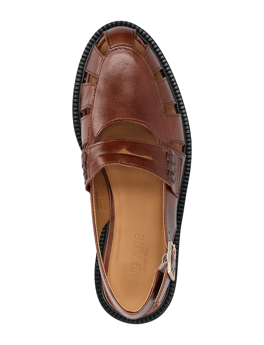 ANGULUS - Loafer - flade sandaler - 1837 brown - 4