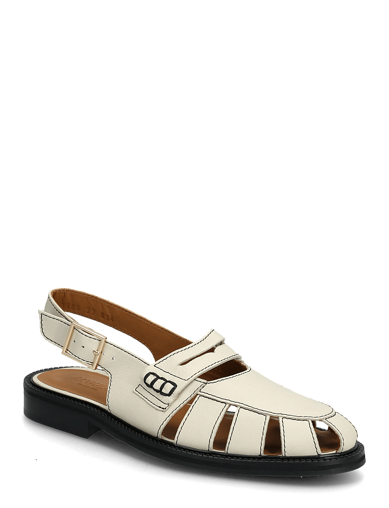 ANGULUS - Loafer - flade sandaler - 4636 oatmilk - 0