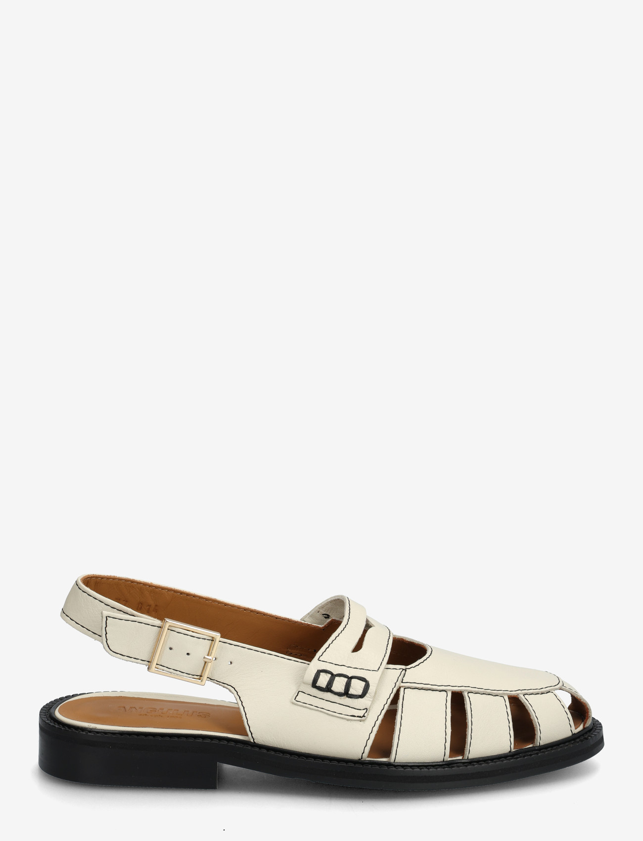 ANGULUS - Loafer - flade sandaler - 4636 oatmilk - 1