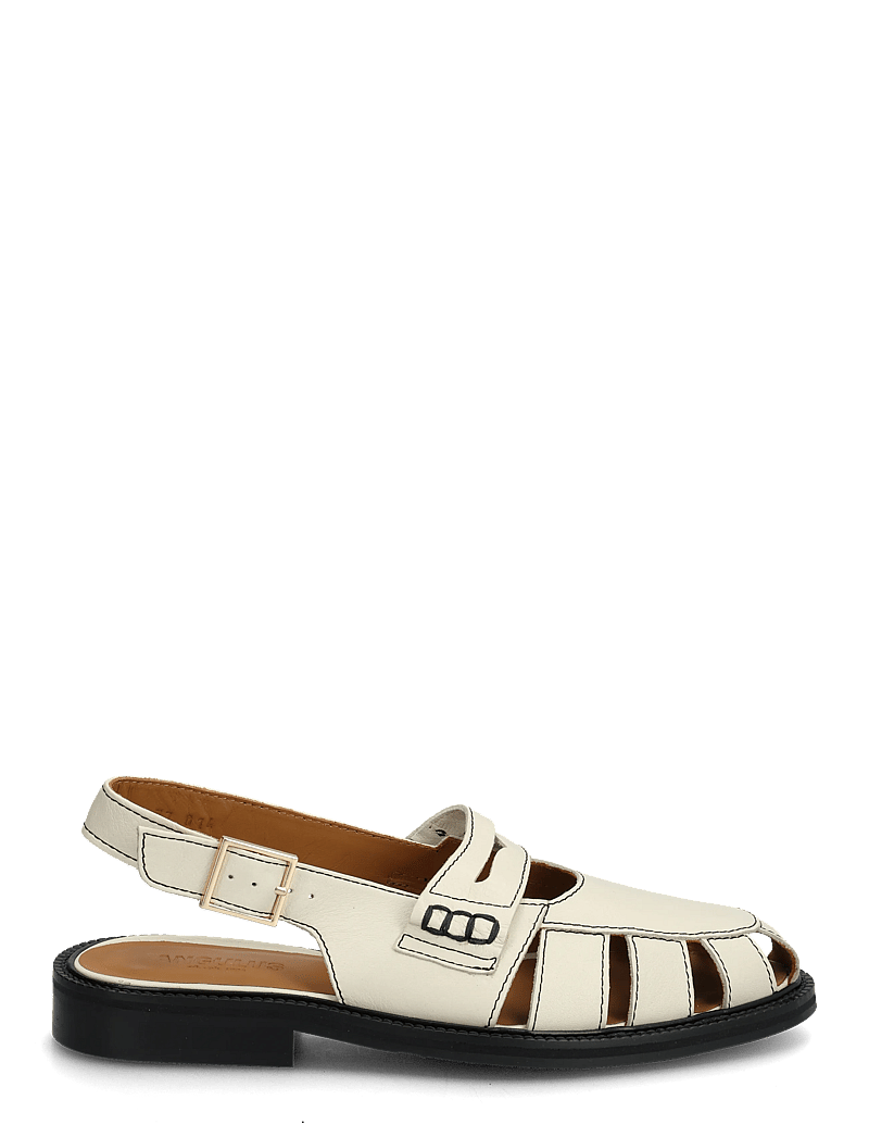 ANGULUS - Loafer - flade sandaler - 4636 oatmilk - 1