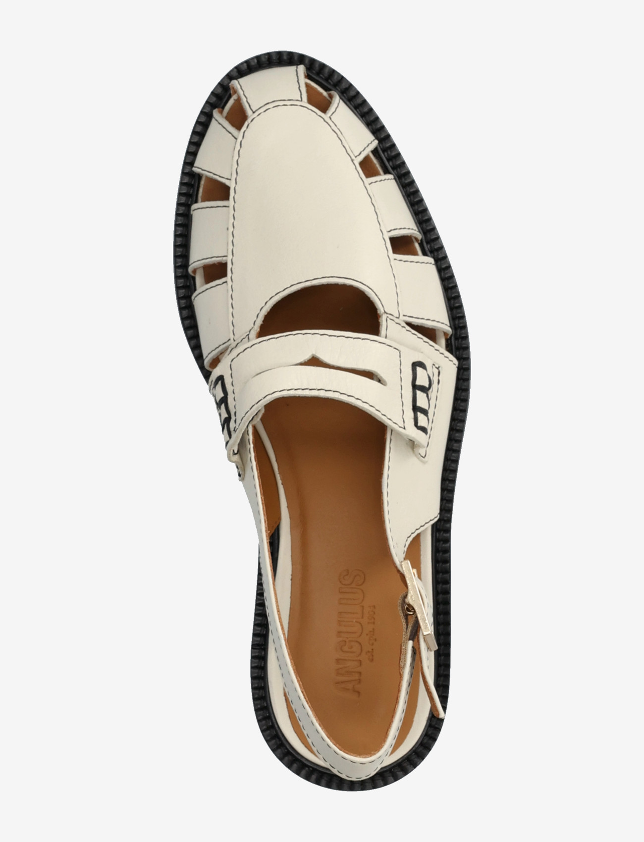 ANGULUS - Loafer - flade sandaler - 4636 oatmilk - 3