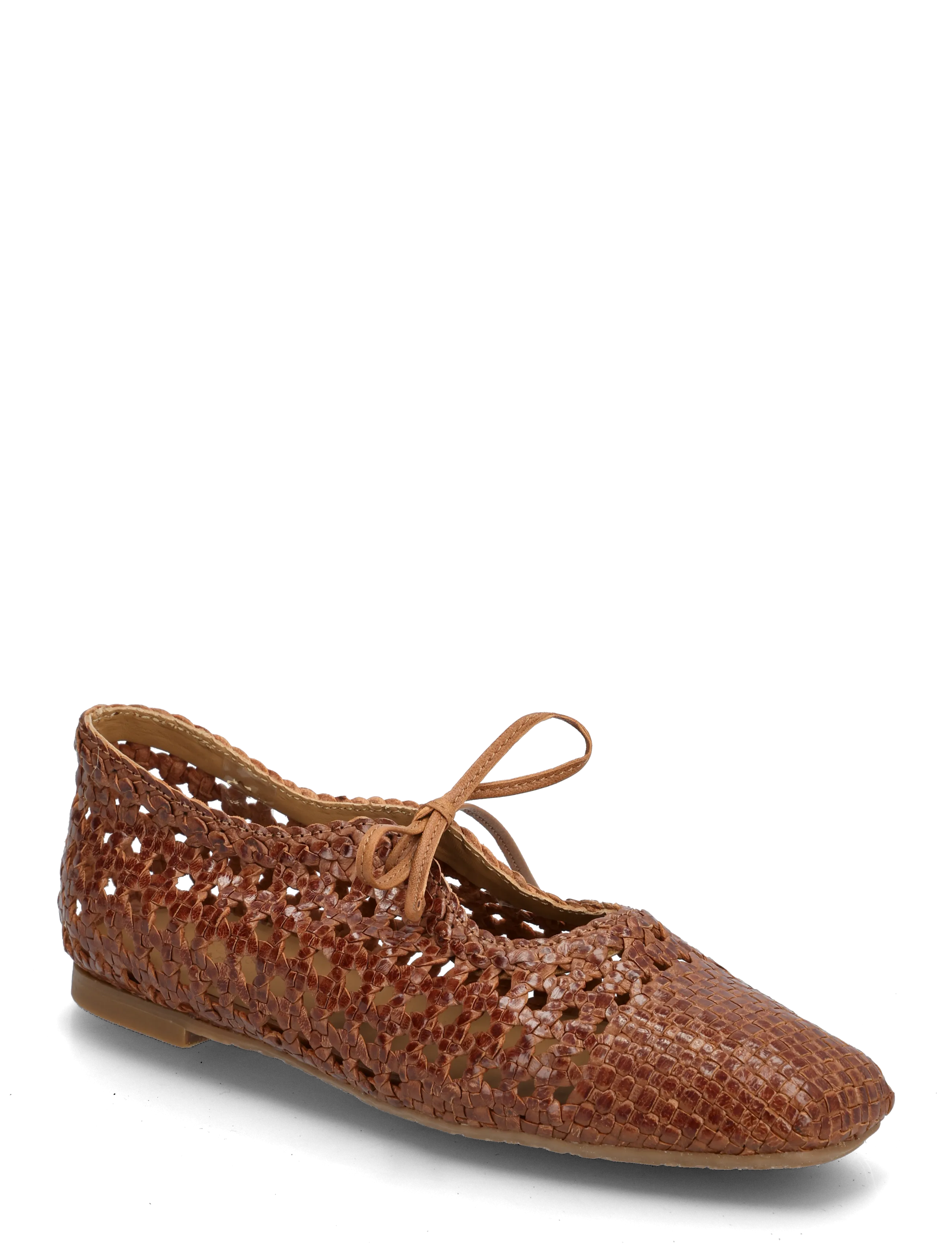 ANGULUS Ballerina - Schuhe - 3614 TAN BRAID / brown