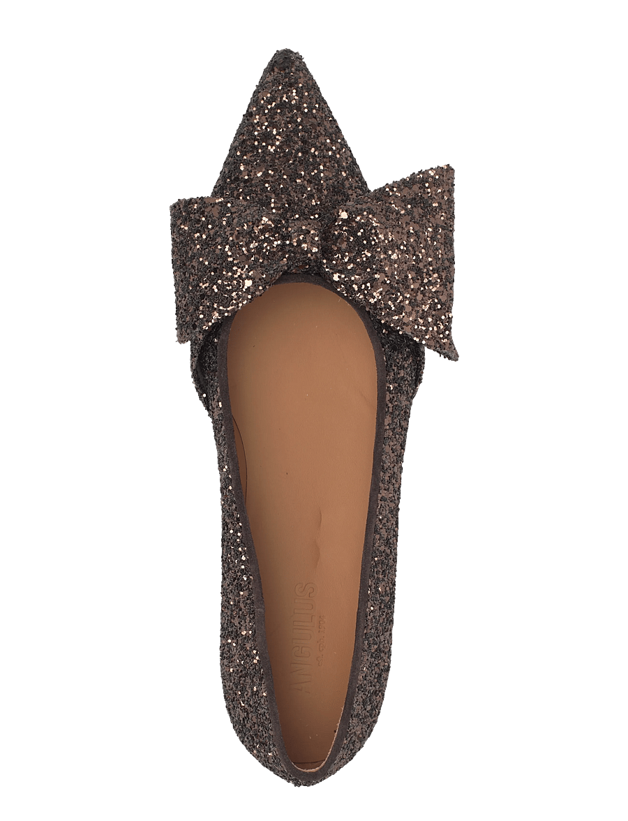 ANGULUS - Ballerina - special occasions - 2487/2193 brown glitter/dark b - 3