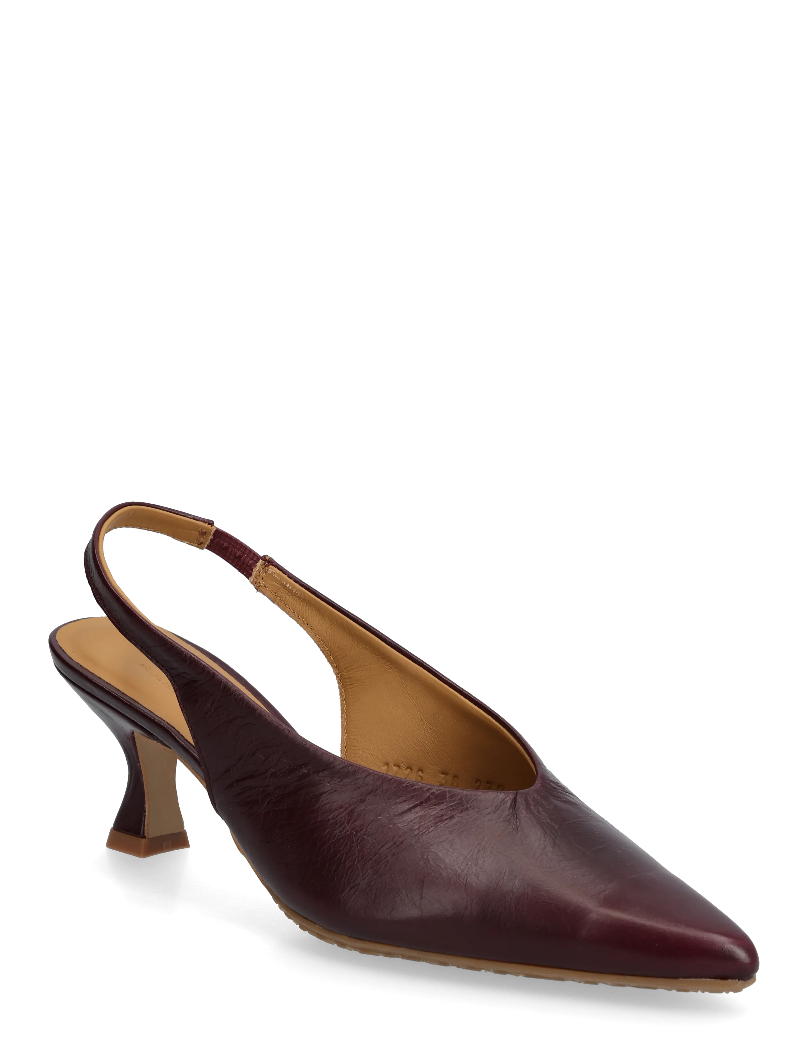 ANGULUS Sandals - Block heels - Slingbacks - 4623 BERRY / burgundy