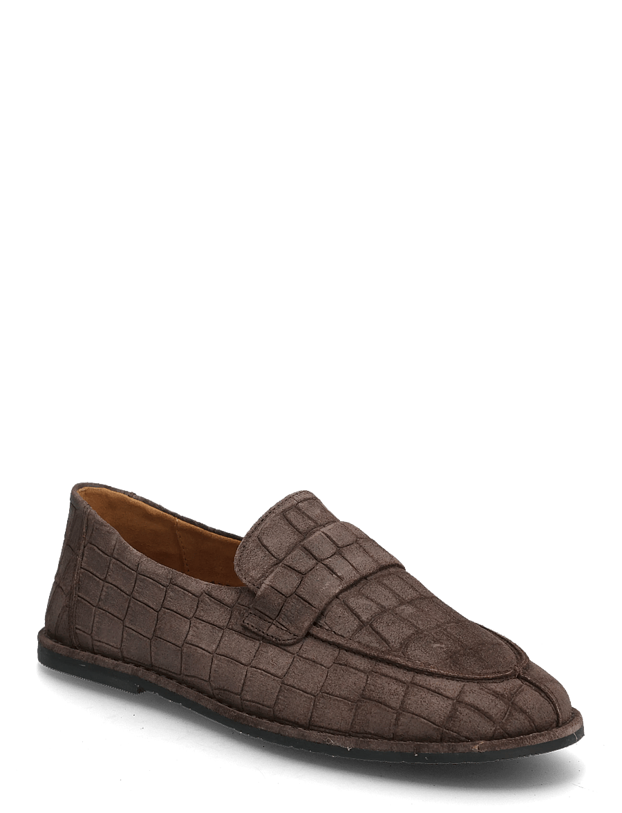 ANGULUS - Loafer - nevarstomieji bateliai - 4640 dark brown croco - 0