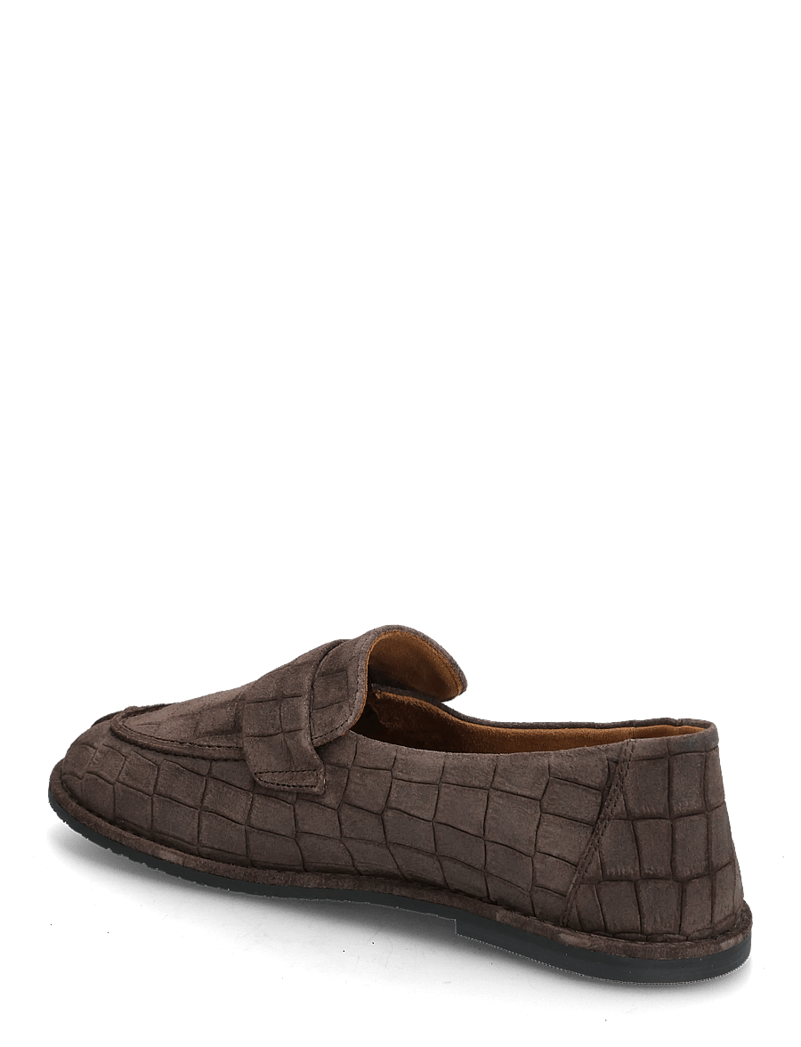 ANGULUS - Loafer - nevarstomieji bateliai - 4640 dark brown croco - 2