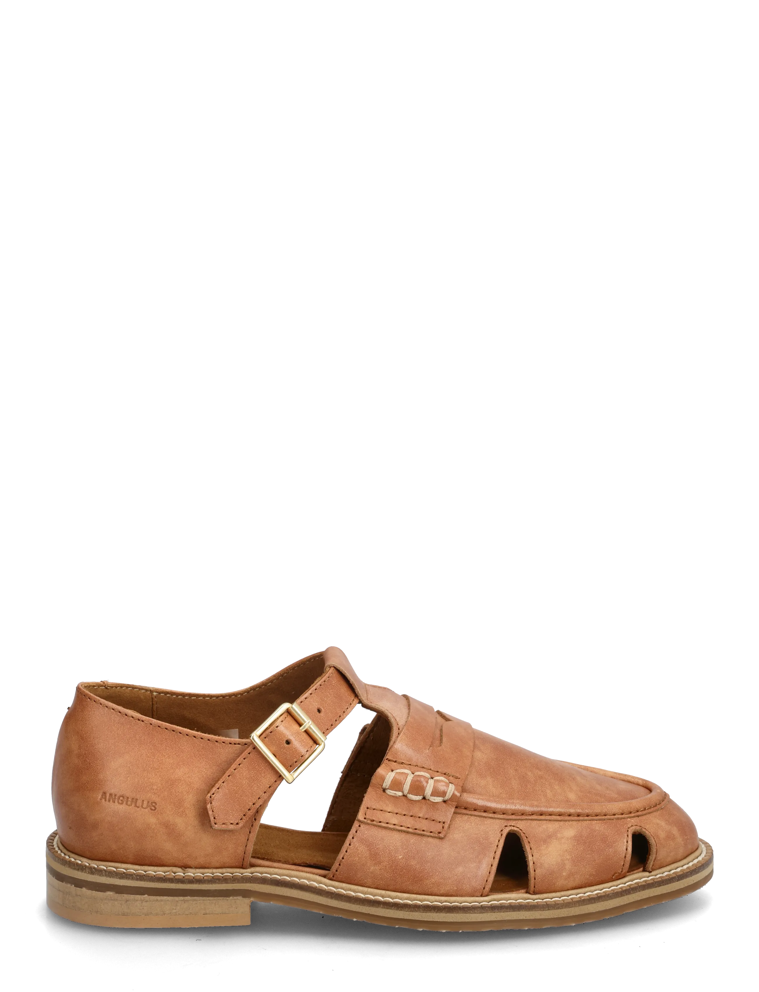 ANGULUS Loafer, 38, Brown, Sandaler > Flade Sandals, Dame