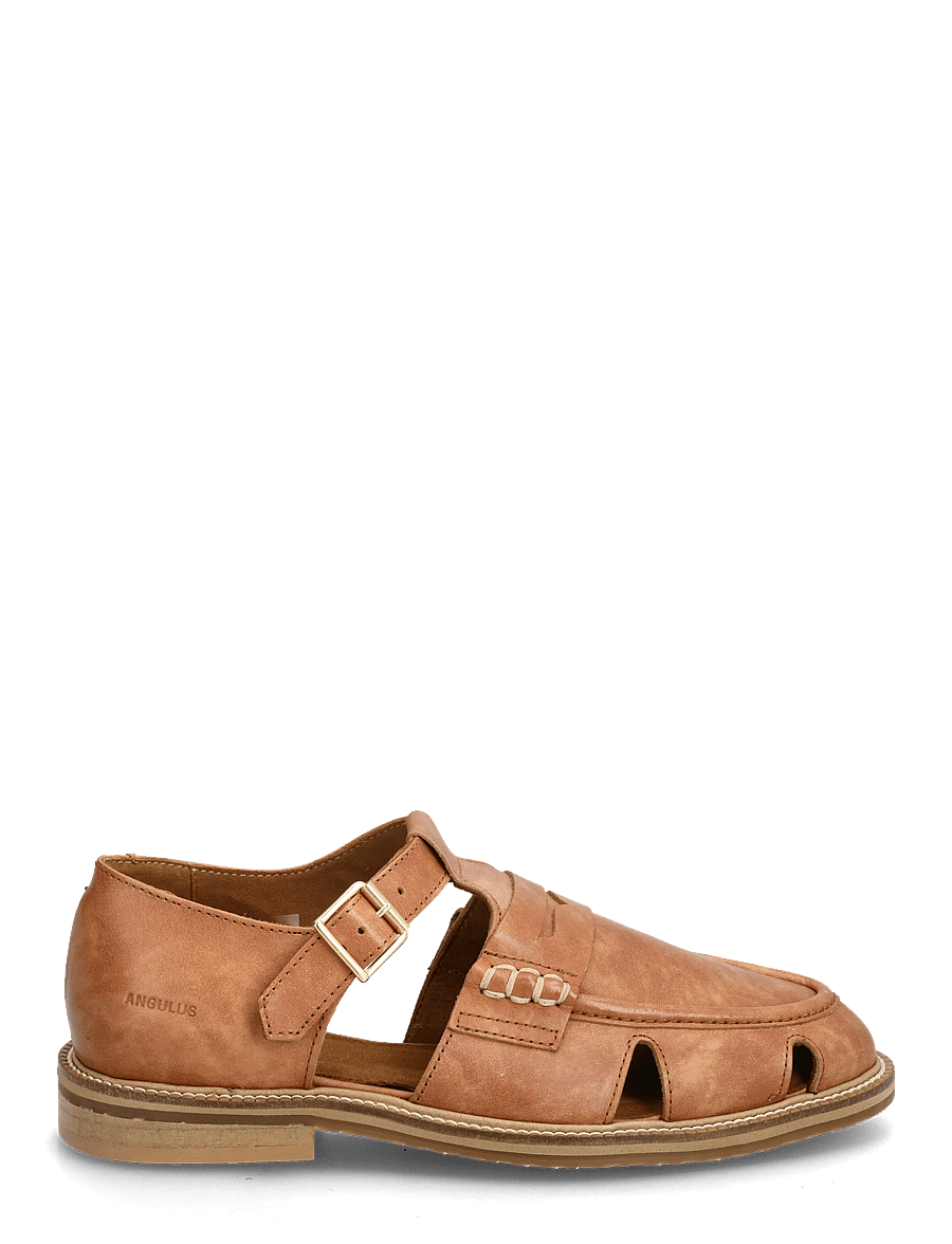 ANGULUS - Loafer - flat sandals - 3637 tan - 0
