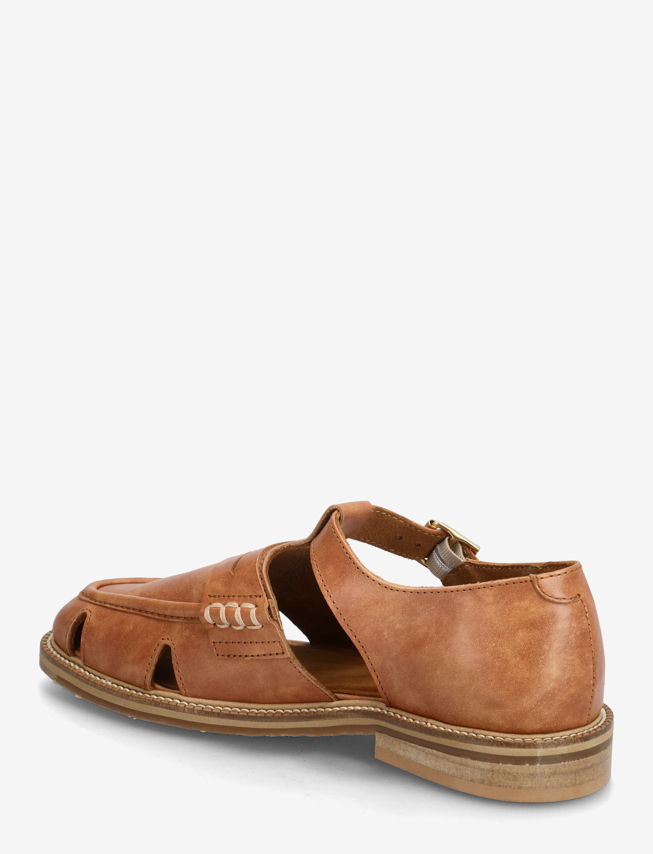 ANGULUS - Loafer - platta sandaler - 3637 tan - 1