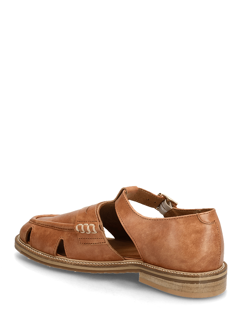 ANGULUS - Loafer - platta sandaler - 3637 tan - 1