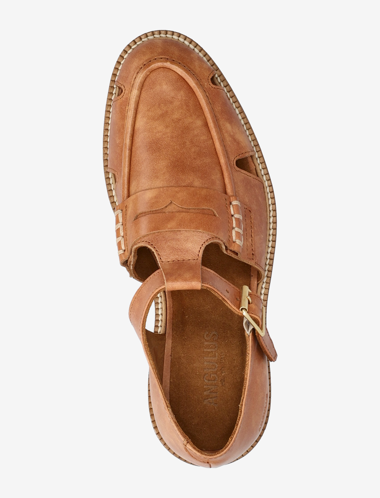 ANGULUS - Loafer - platta sandaler - 3637 tan - 2