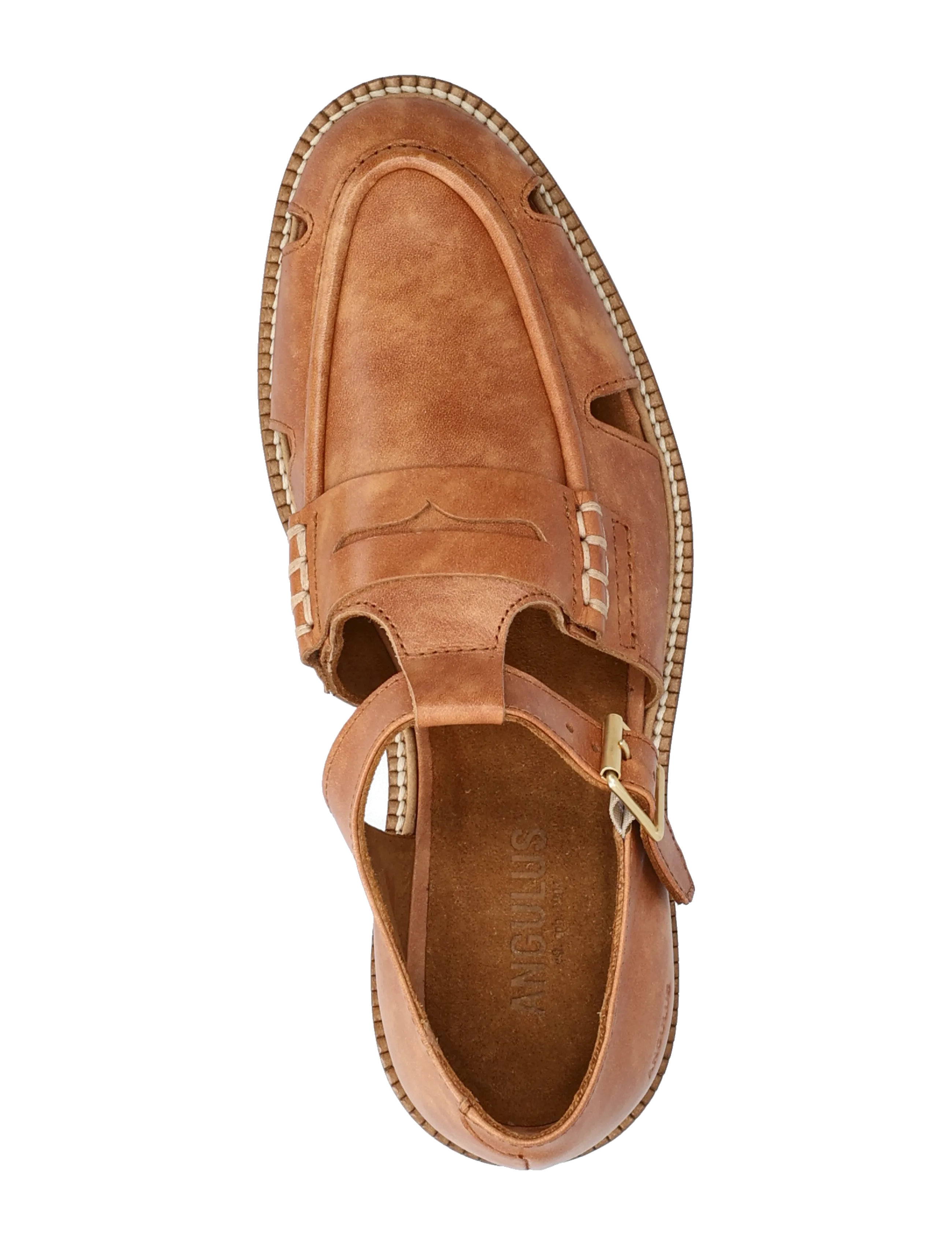 ANGULUS - Loafer - flat sandals - 3637 tan - 2