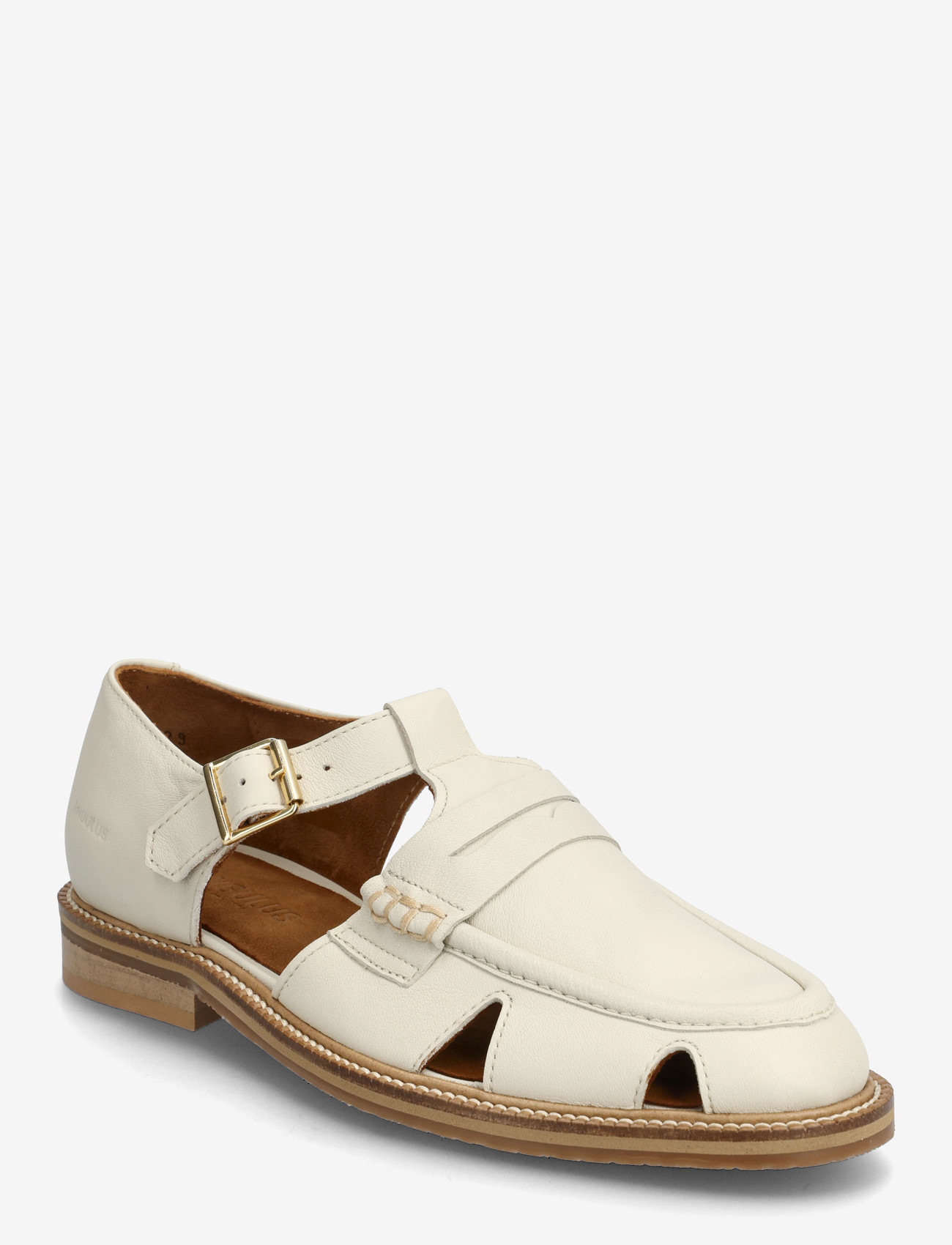 ANGULUS - Loafer - flache sandalen - 4636 oatmilk - 1