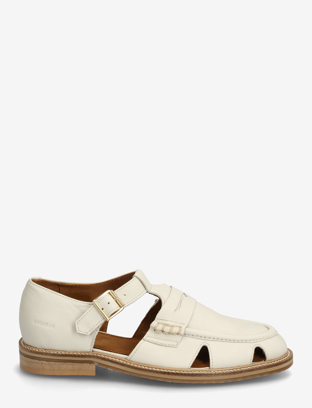 ANGULUS - Loafer - flache sandalen - 4636 oatmilk - 2