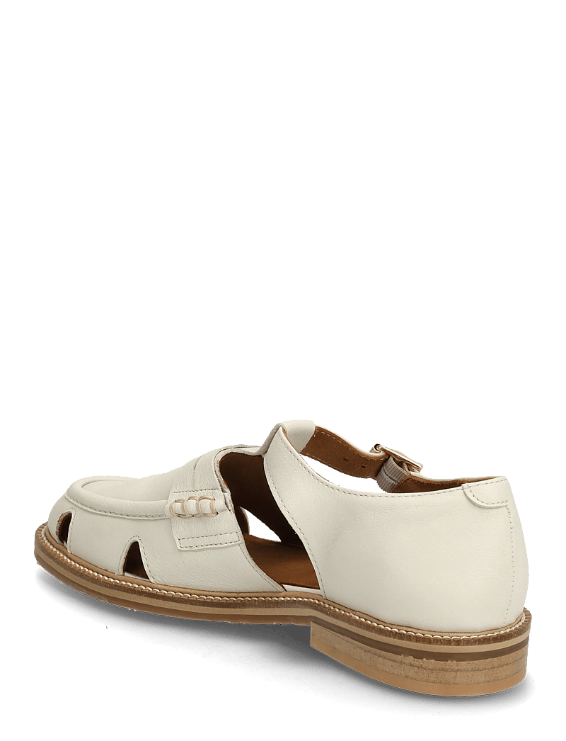ANGULUS - Loafer - flache sandalen - 4636 oatmilk - 3