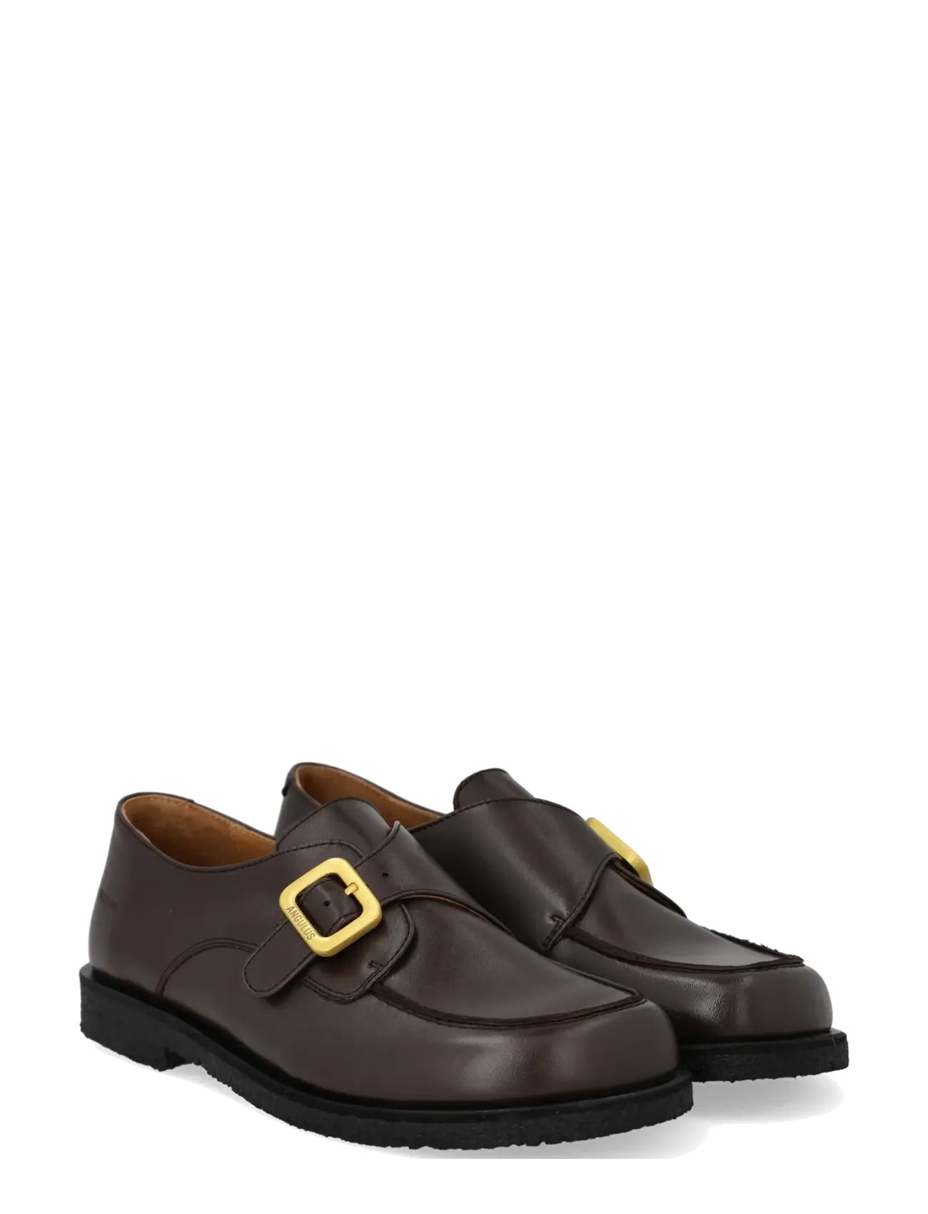 ANGULUS Shoes Flat With Buckle, Kvinder, Monkstrap Sko, Brun, Str: 38