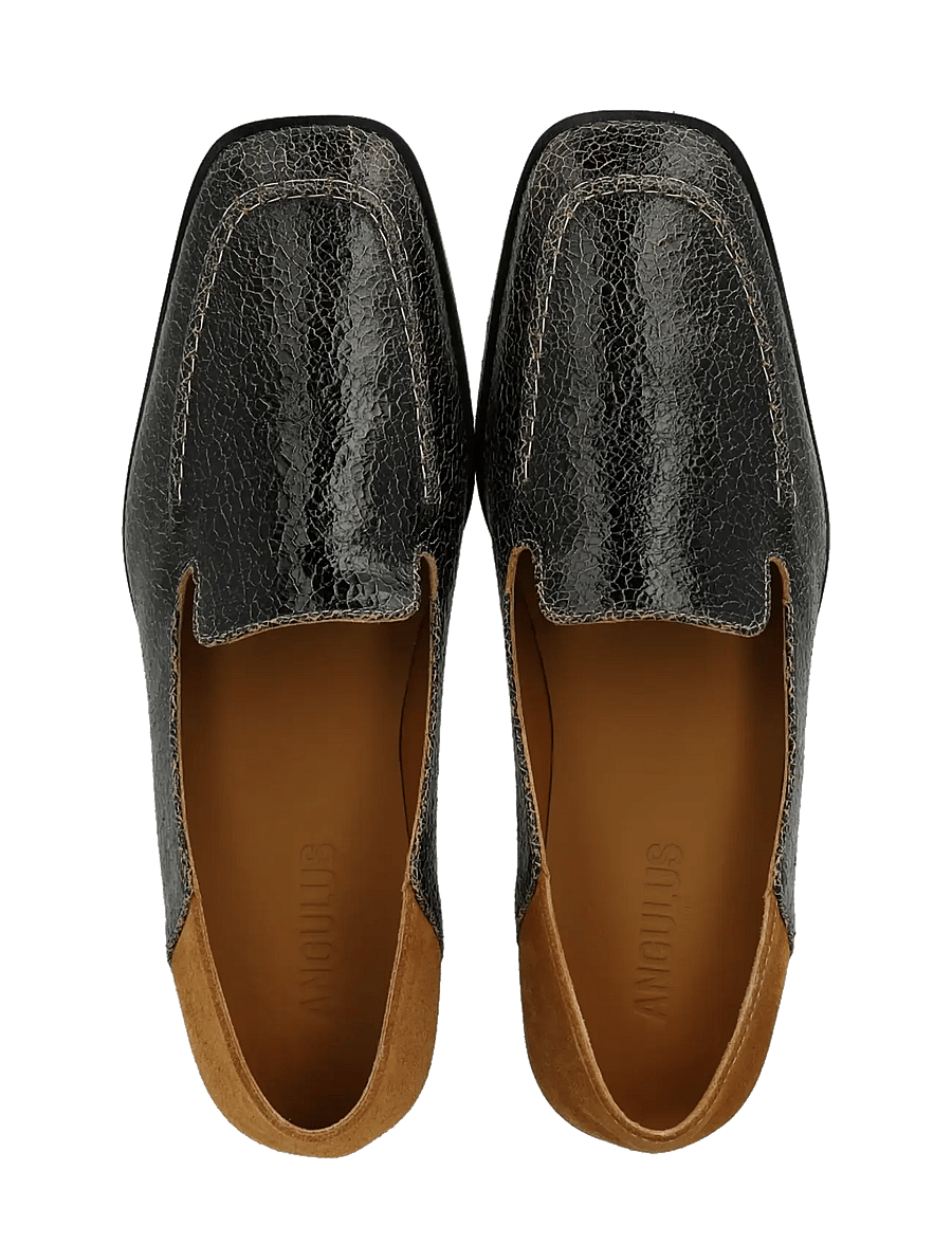 ANGULUS - Loafer - modetrends - 4726/1168 black nature cracked - 3