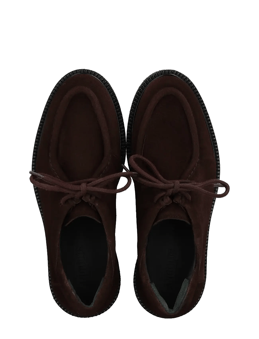 ANGULUS - Shoes - flat - with lace - boat shoes - 2193 dark brown - 4