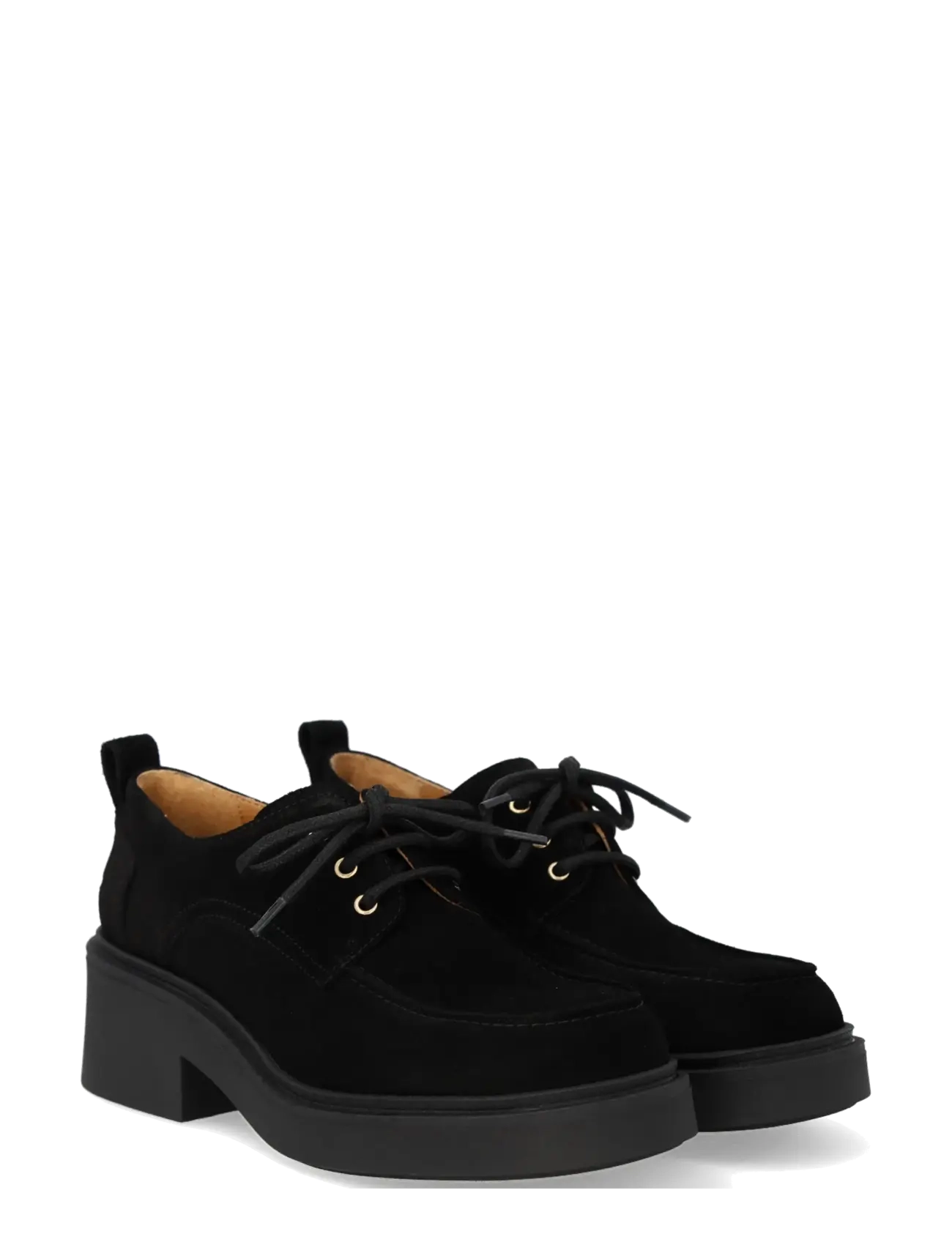 ANGULUS Shoes Flat With Lace, Kvinder, Chunky Snøresko, Sort, Str: 38