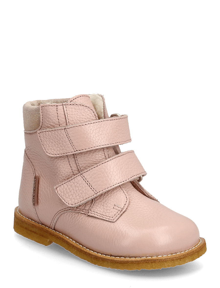 ANGULUS - Boots - flat - with velcro - skor - 3241/4018 rosebud/rose glitter - 0