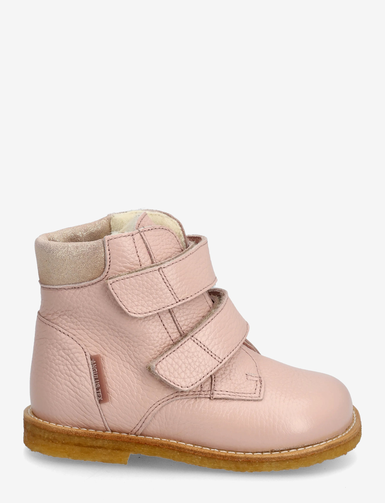 ANGULUS - Boots - flat - with velcro - efterårssko - 3241/4018 rosebud/rose glitter - 1