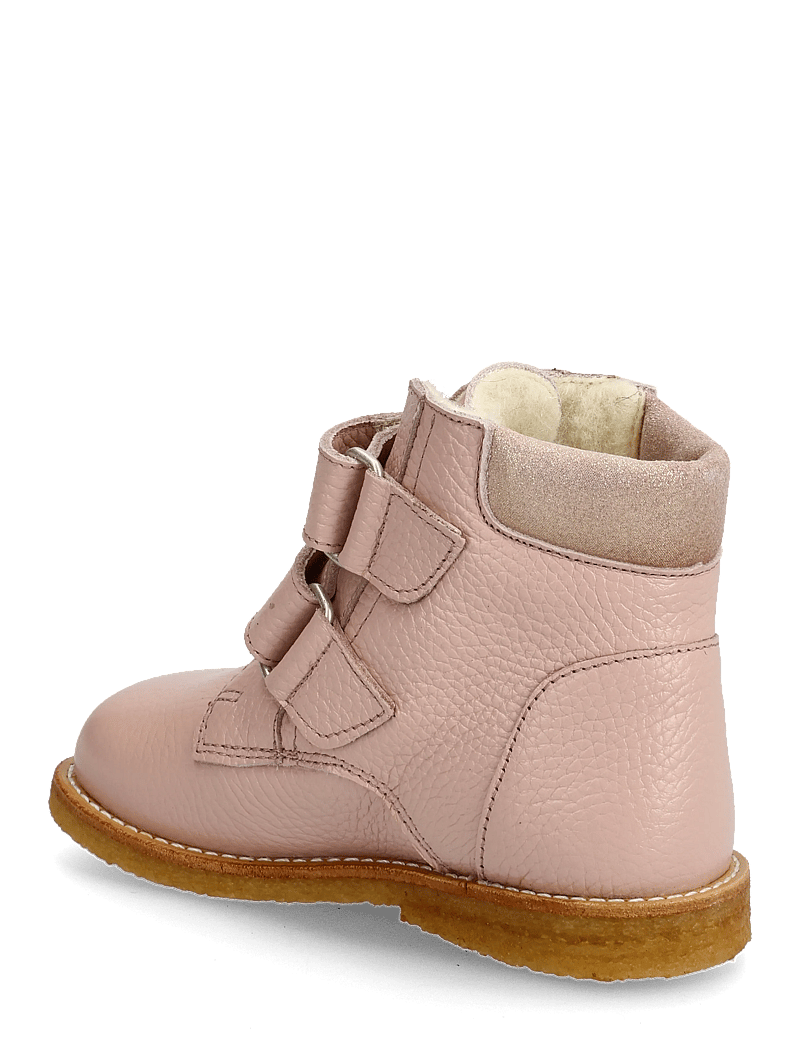 ANGULUS - Boots - flat - with velcro - sko - 3241/4018 rosebud/rose glitter - 2