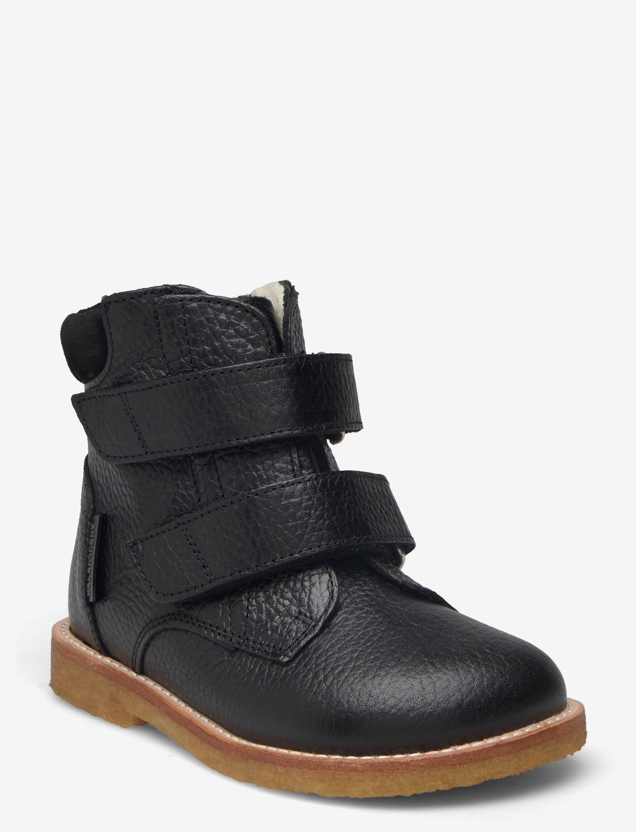 ANGULUS - Boots - flat - with velcro - efterårssko - 2504/1163 black/black - 0