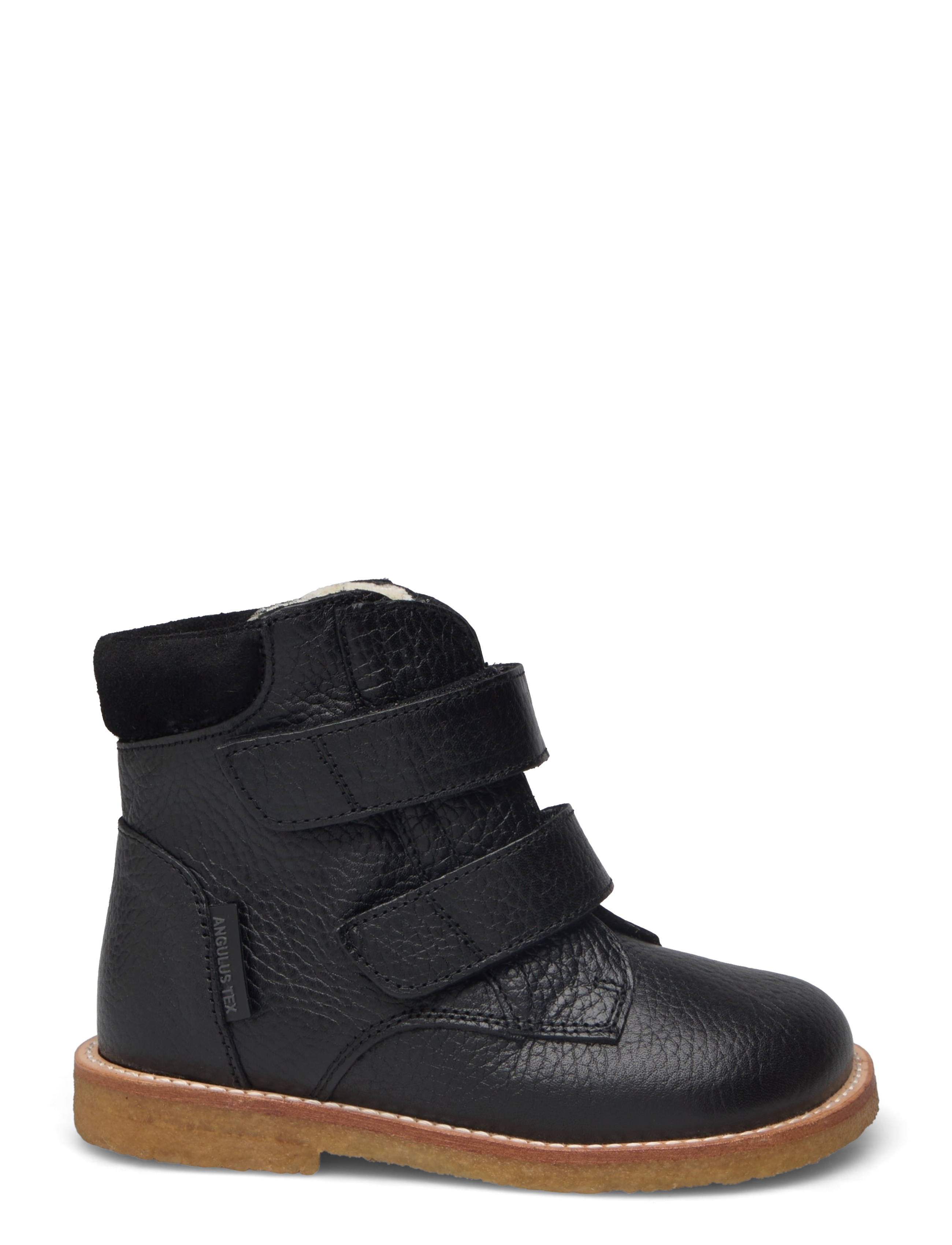 ANGULUS - Boots - flat - with velcro - efterårssko - 2504/1163 black/black - 1