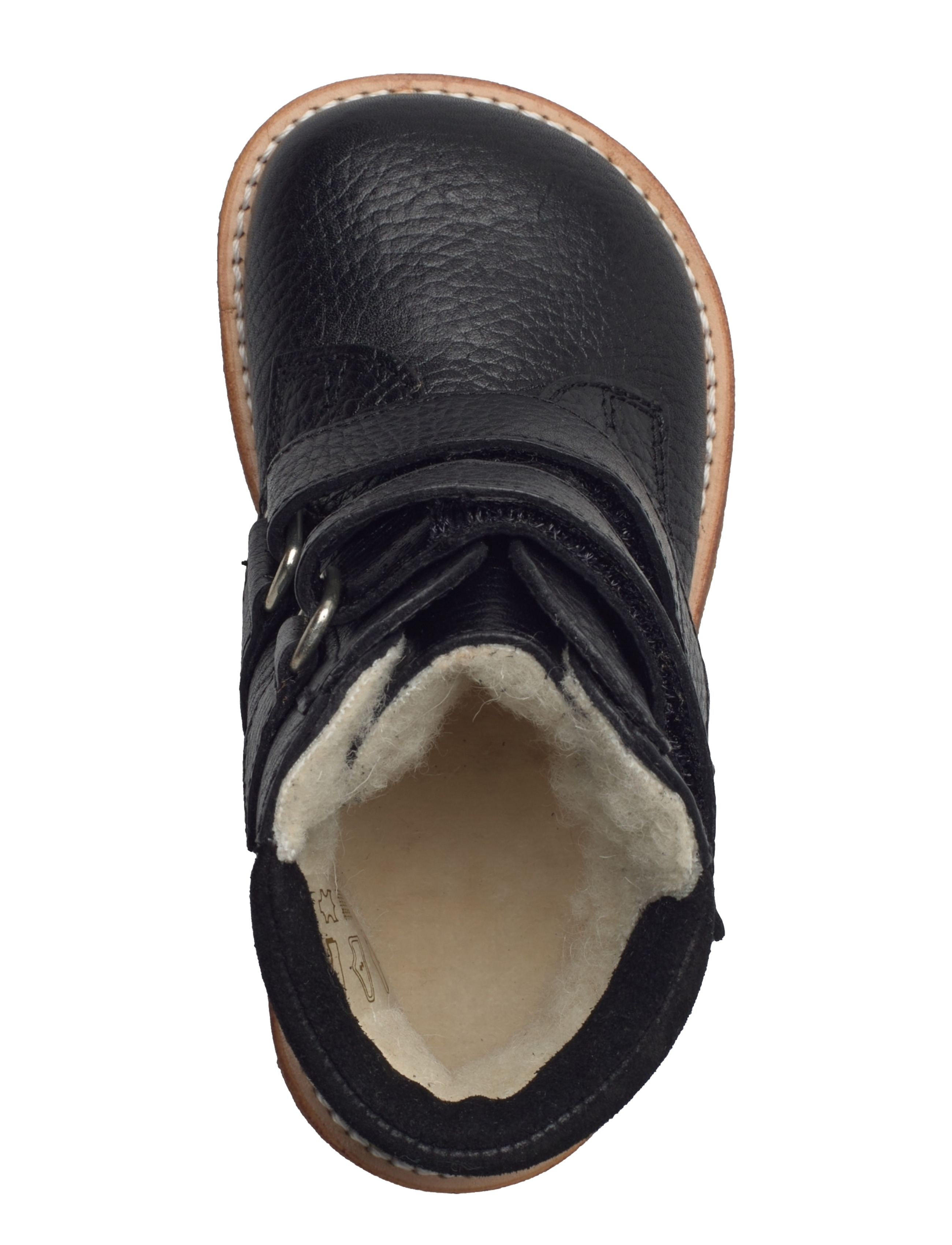 ANGULUS - Boots - flat - with velcro - efterårssko - 2504/1163 black/black - 3