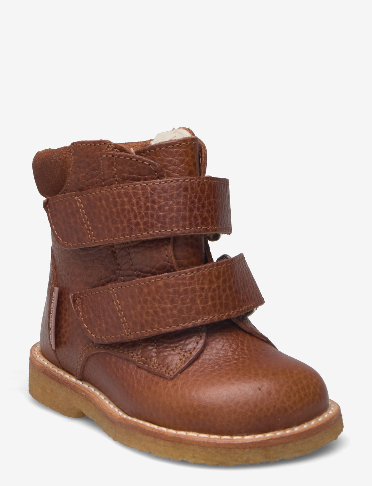 ANGULUS - Boots - flat - with velcro - efterårssko - 2509/2219 cognac - 0