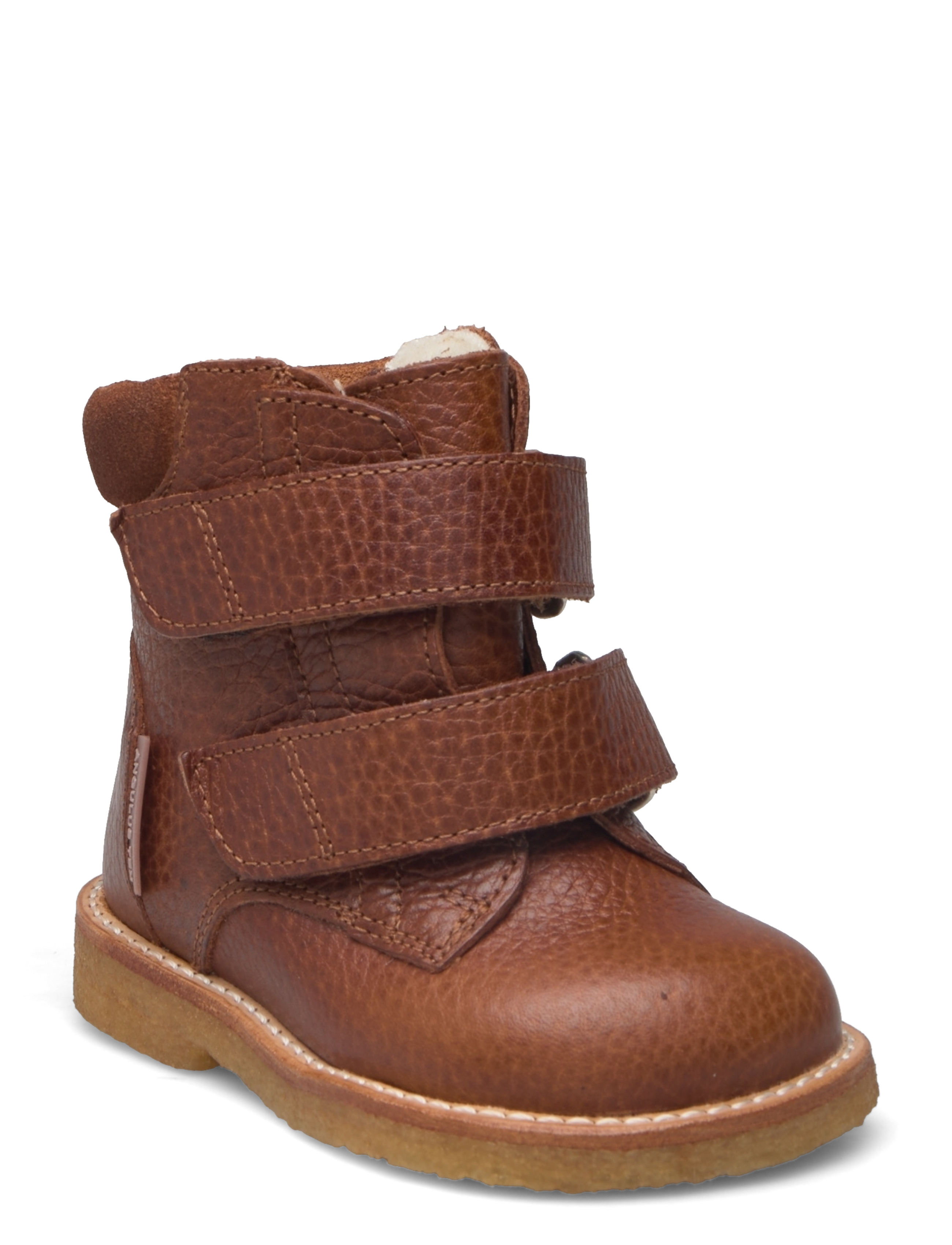 ANGULUS Boots - flat - with velcro - Vinterstøvler - 2509/2219 COGNAC / brown
