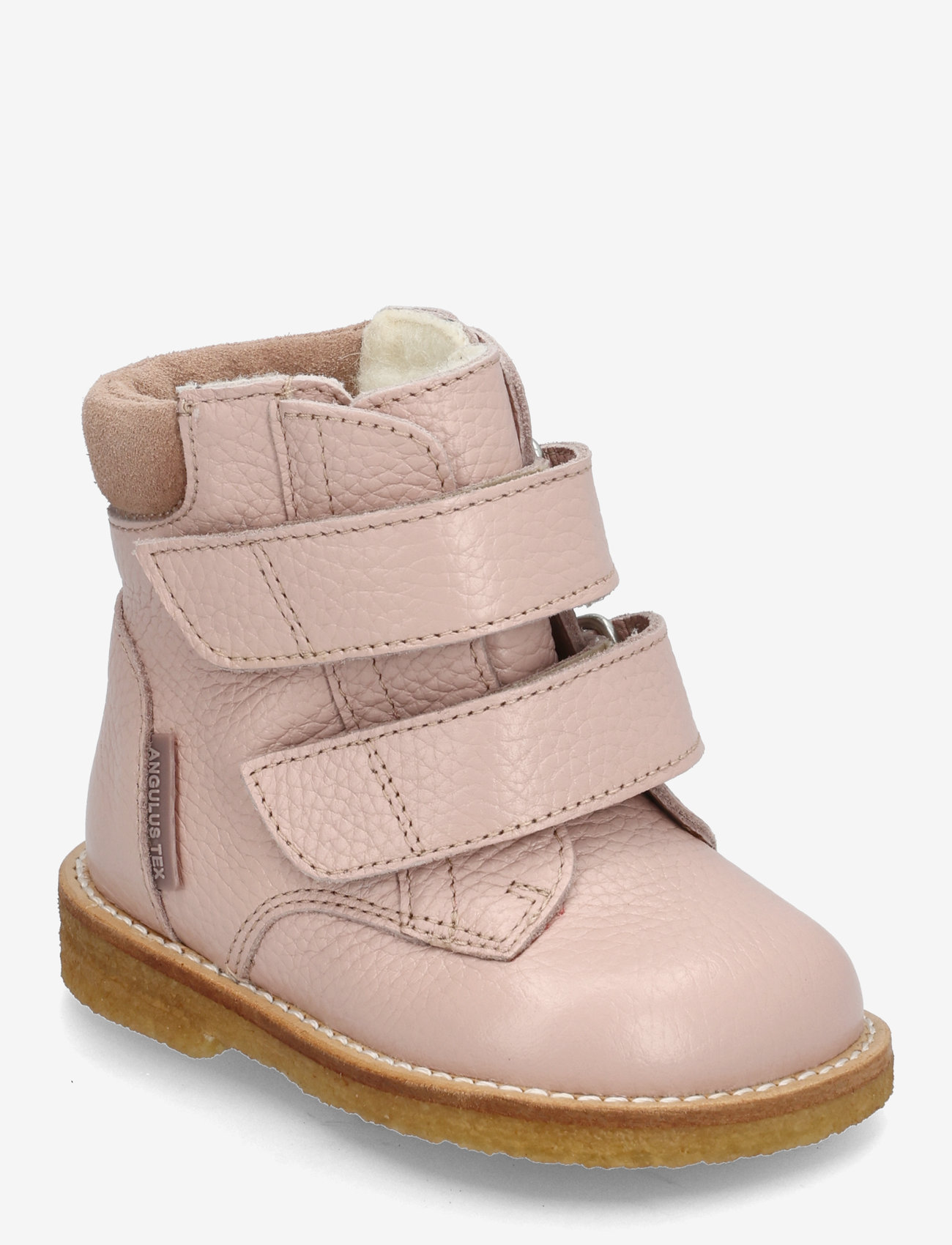 ANGULUS - Boots - flat - with velcro - efterårssko - 3241/3222 rosebud/rosebud - 0