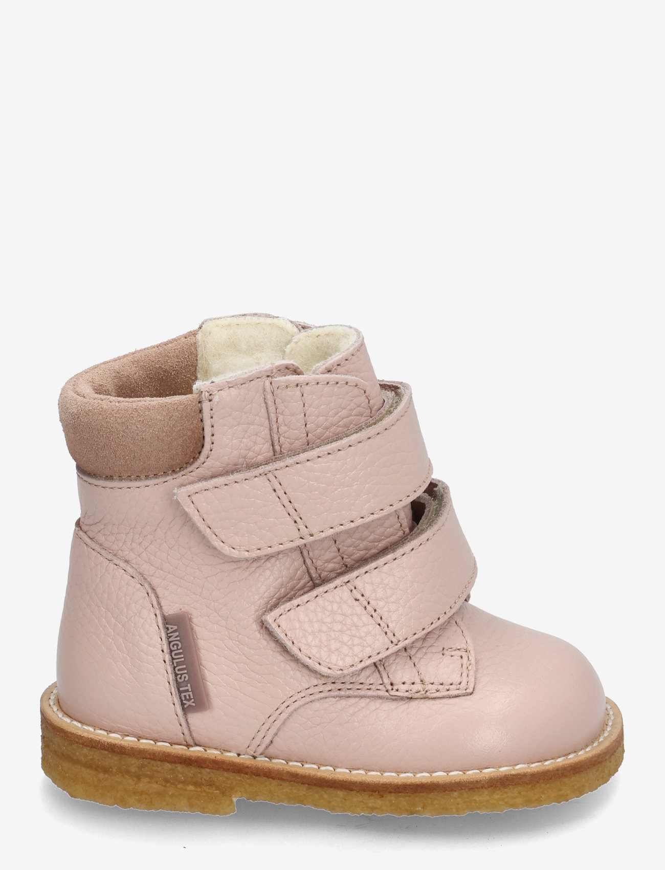 ANGULUS - Boots - flat - with velcro - efterårssko - 3241/3222 rosebud/rosebud - 1