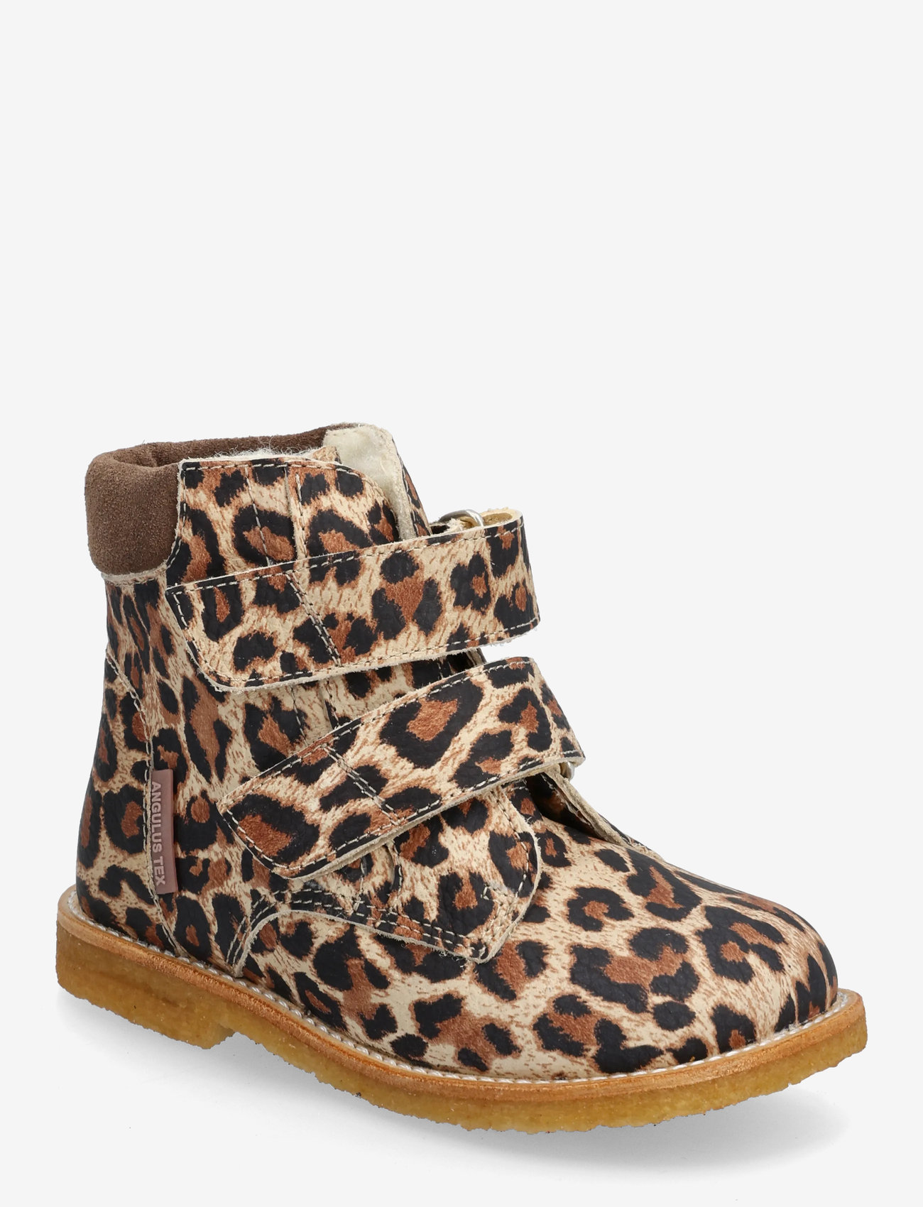 ANGULUS - Boots - flat - with velcro - sko - 4020/1780 beige leo/taupe - 0