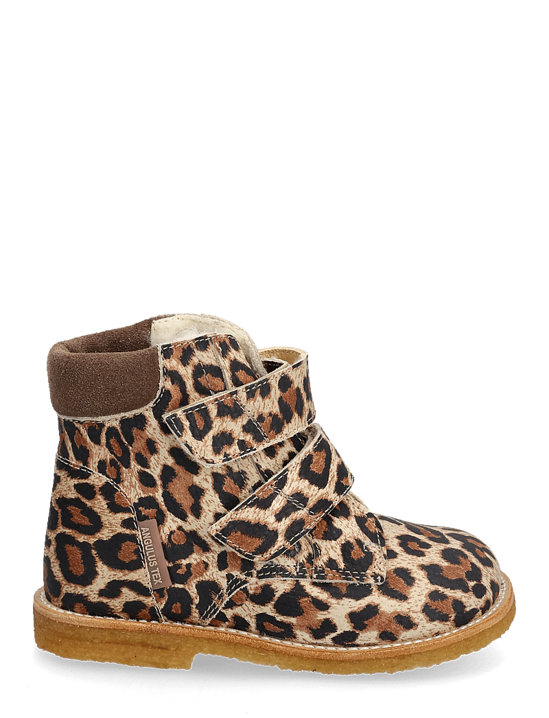 ANGULUS - Boots - flat - with velcro - sko - 4020/1780 beige leo/taupe - 1