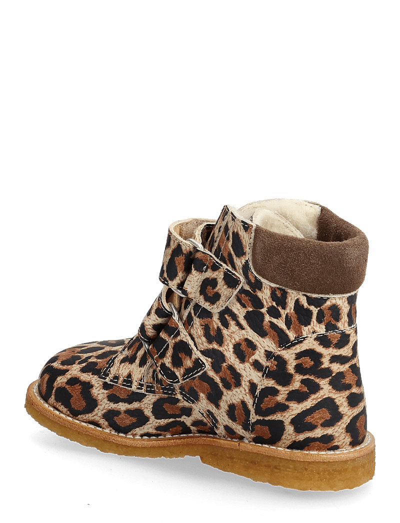 ANGULUS - Boots - flat - with velcro - sko - 4020/1780 beige leo/taupe - 2