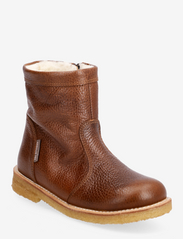 ANGULUS - Boots - flat - with zipper - barn - 2509 cognac - 0